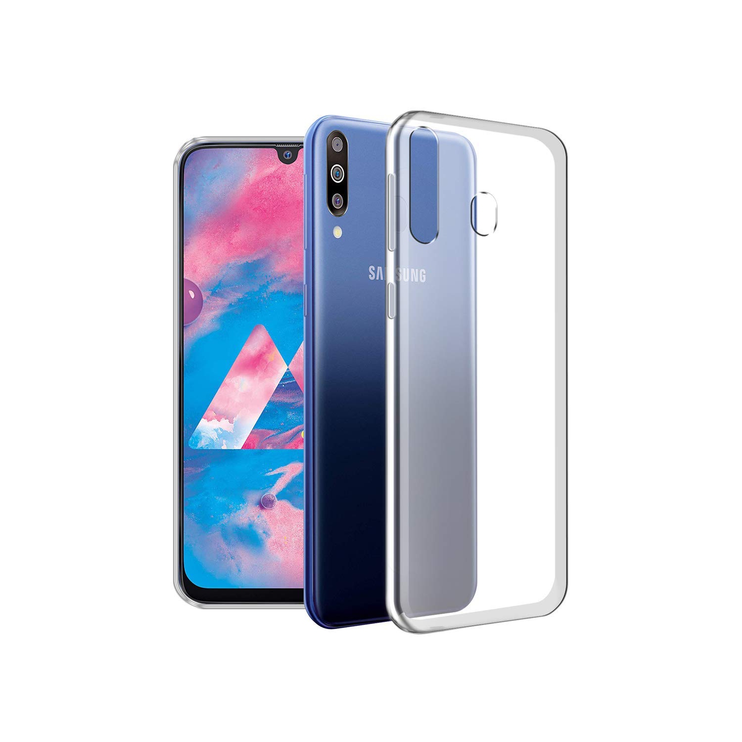 Étui Coque de protection arrière ultra fin et souple en silicone TPU Jelly pour Samsung Galaxy A20s, Claire Clear