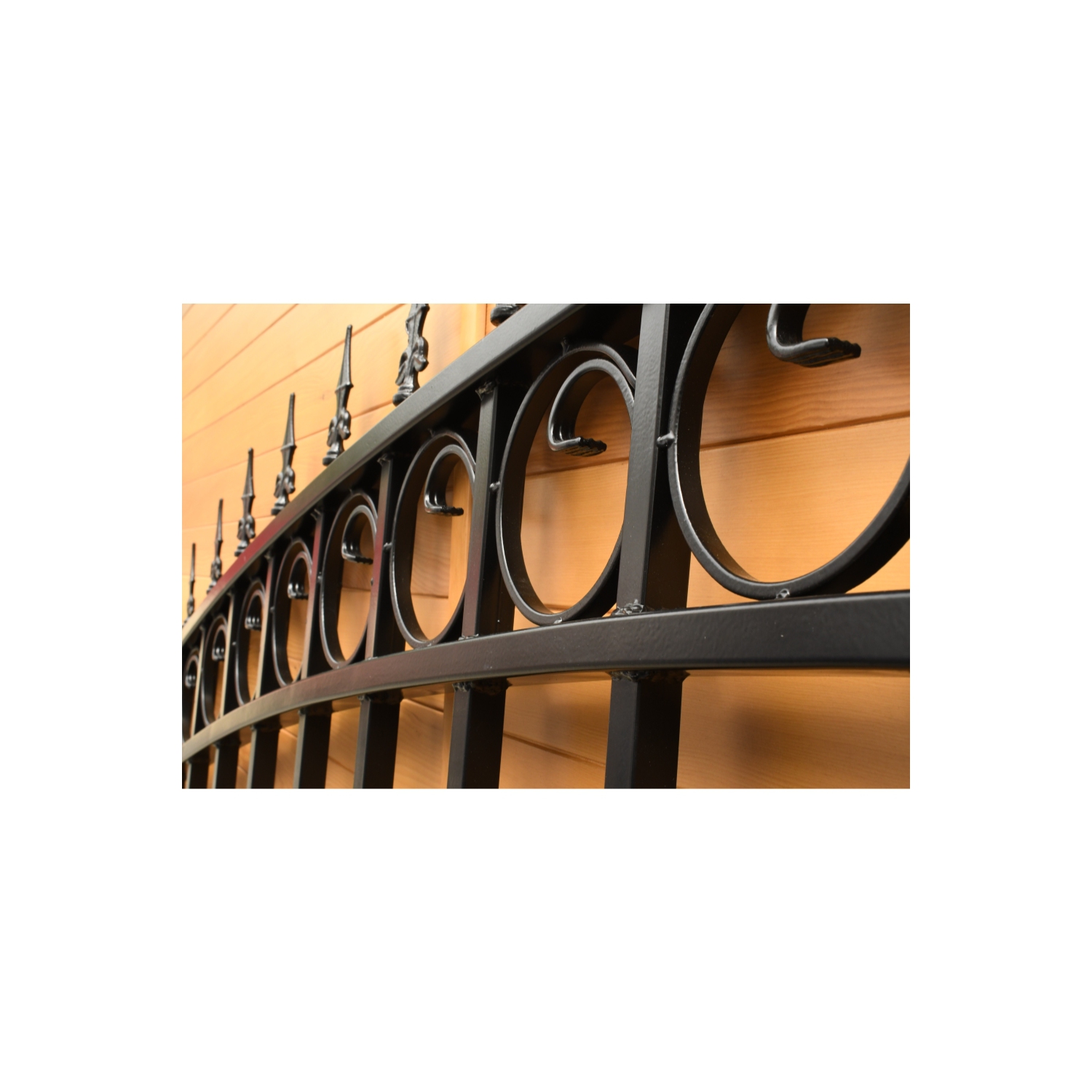 ALEKO® DG16PRAD Prague Style Dual Swing Steel Driveway Gate 16'