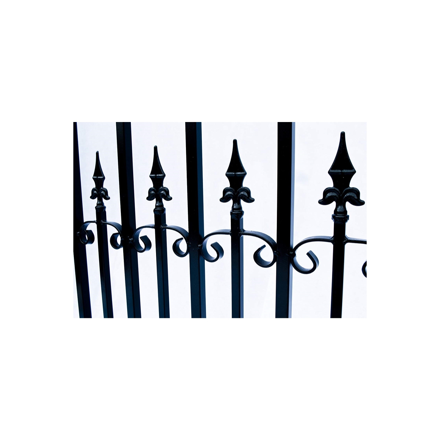 ALEKO SET16X4VEND Venice Style Steel Swing Dual Driveway 16 ft with Pedestrian Gate 4 ft