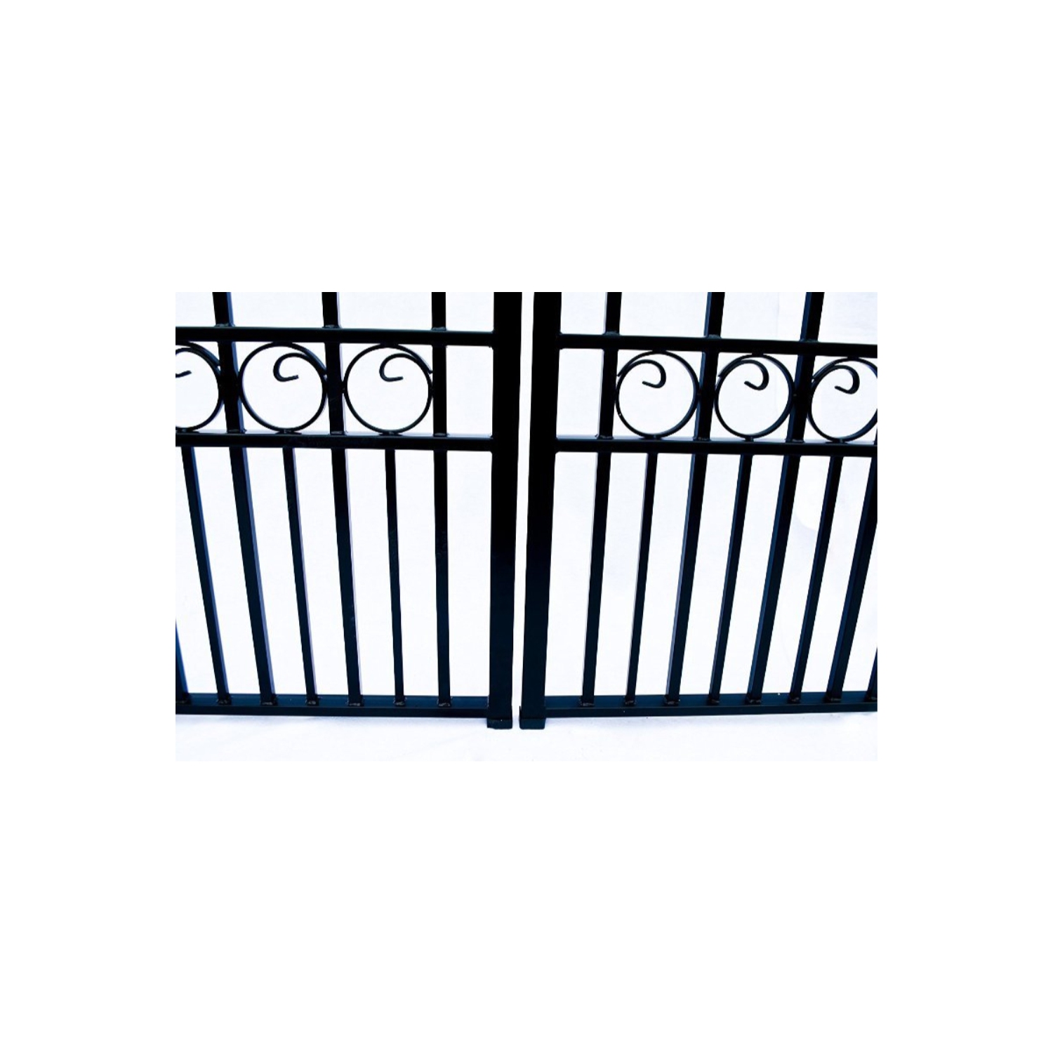 ALEKO DG14PARD Paris Style Dual Swing Steel Driveway Gate 14'