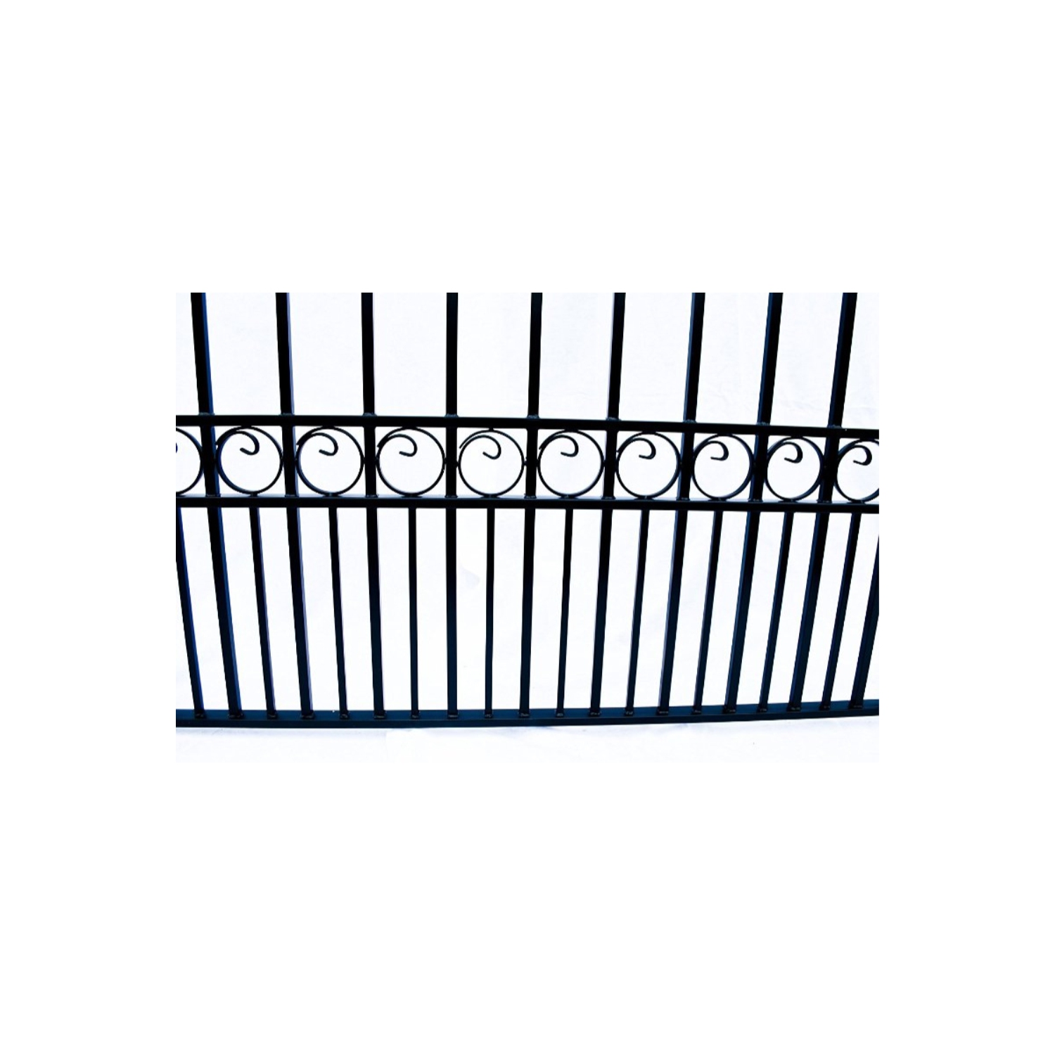 ALEKO DG14PARD Paris Style Dual Swing Steel Driveway Gate 14'