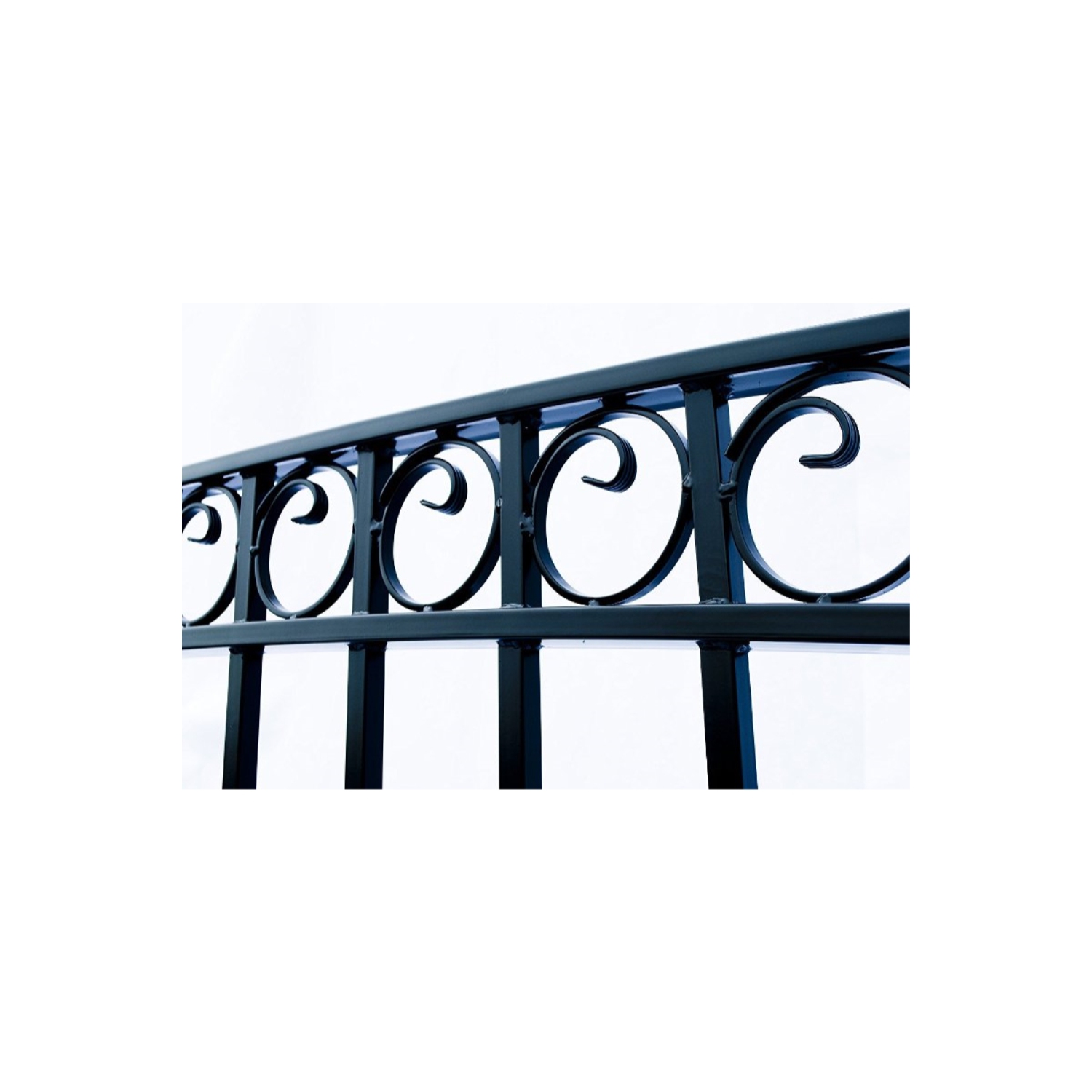 ALEKO DG14PARD Paris Style Dual Swing Steel Driveway Gate 14'