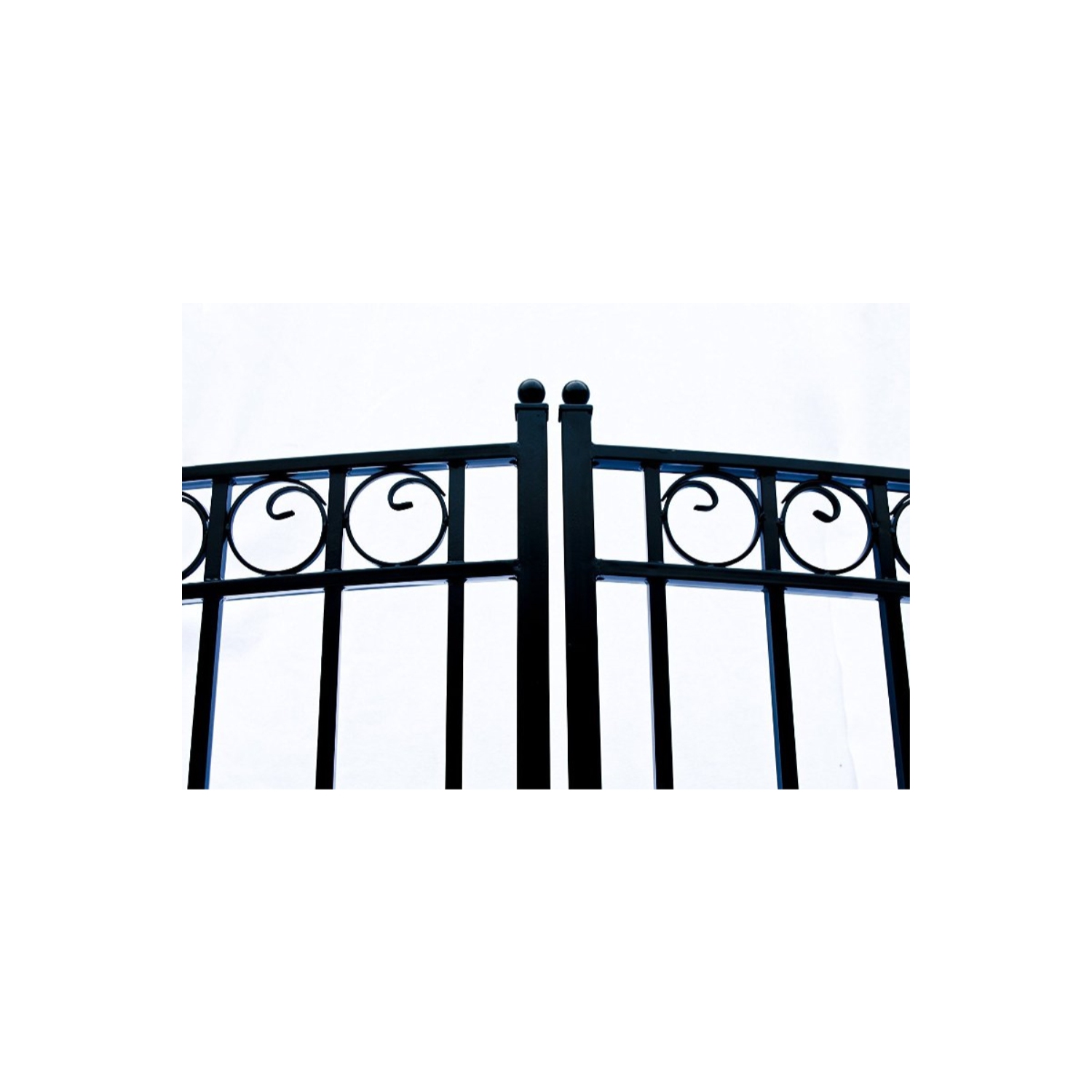 ALEKO DG14PARD Paris Style Dual Swing Steel Driveway Gate 14'