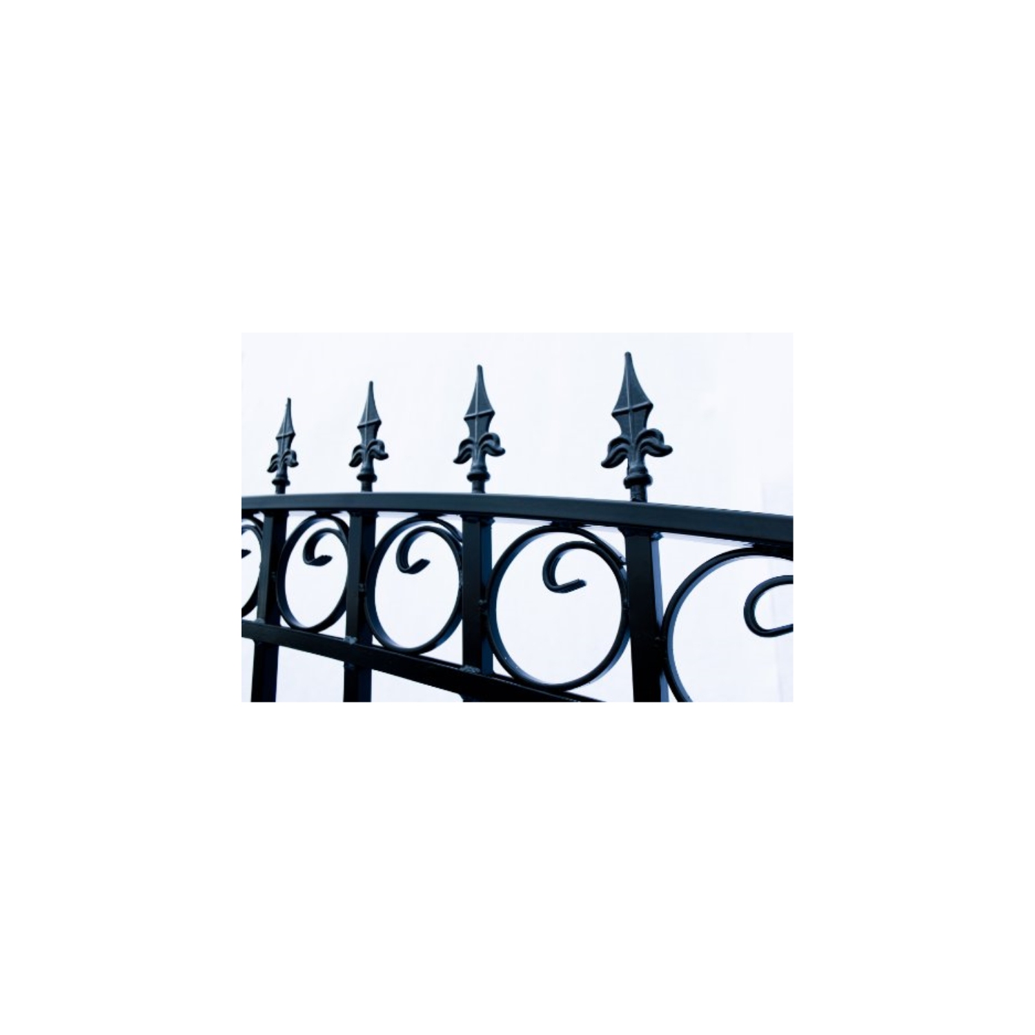 ALEKO® DG16LONSSW London Style Single Swing Steel Driveway Gate 16'
