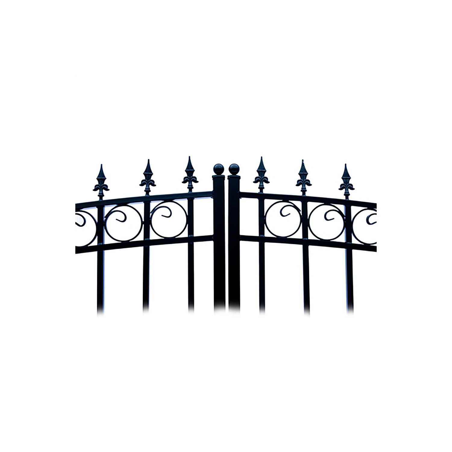 ALEKO DG14PRAD Prague Style Dual Swing Steel Driveway Gate 14'