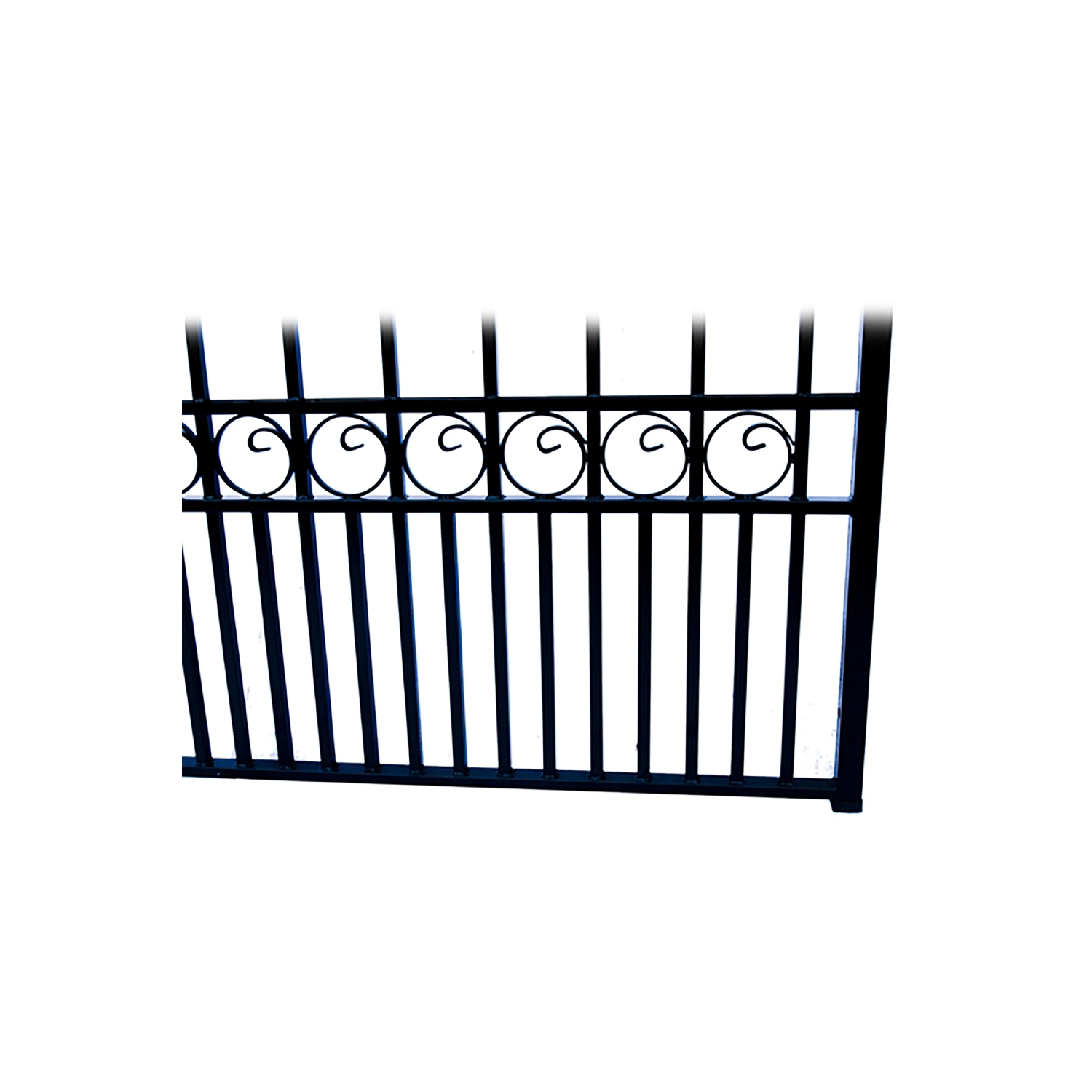 ALEKO® DG18LOND London Style Dual Swing Steel Driveway Gate 18'