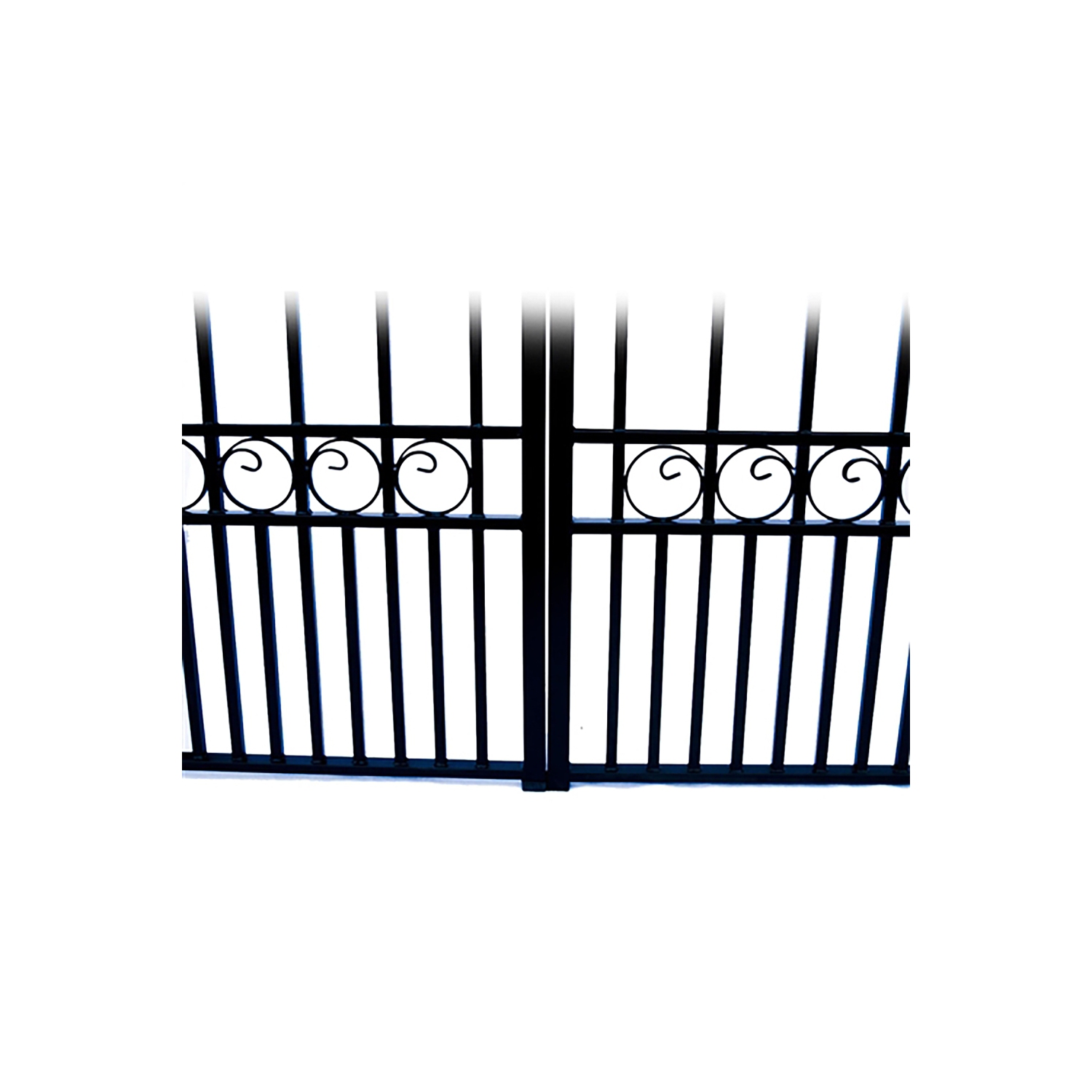 ALEKO® DG18LOND London Style Dual Swing Steel Driveway Gate 18'