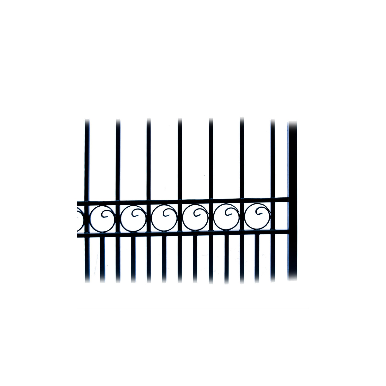 ALEKO SET16X4LOND London Style Steel Swing Dual Driveway 16 ft with Pedestrian Gate 4 ft