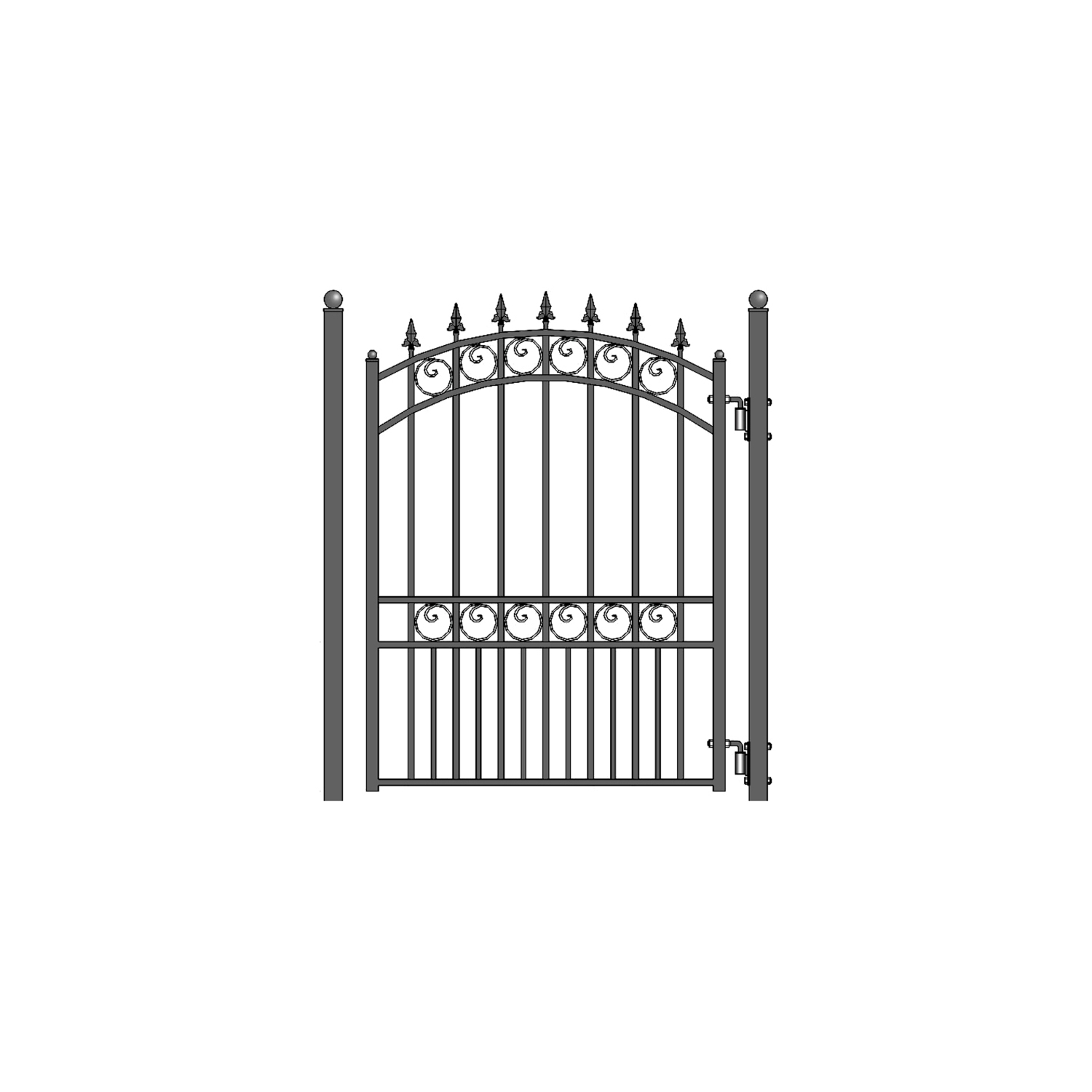 ALEKO® London Steel Pedestrian Gate 5'