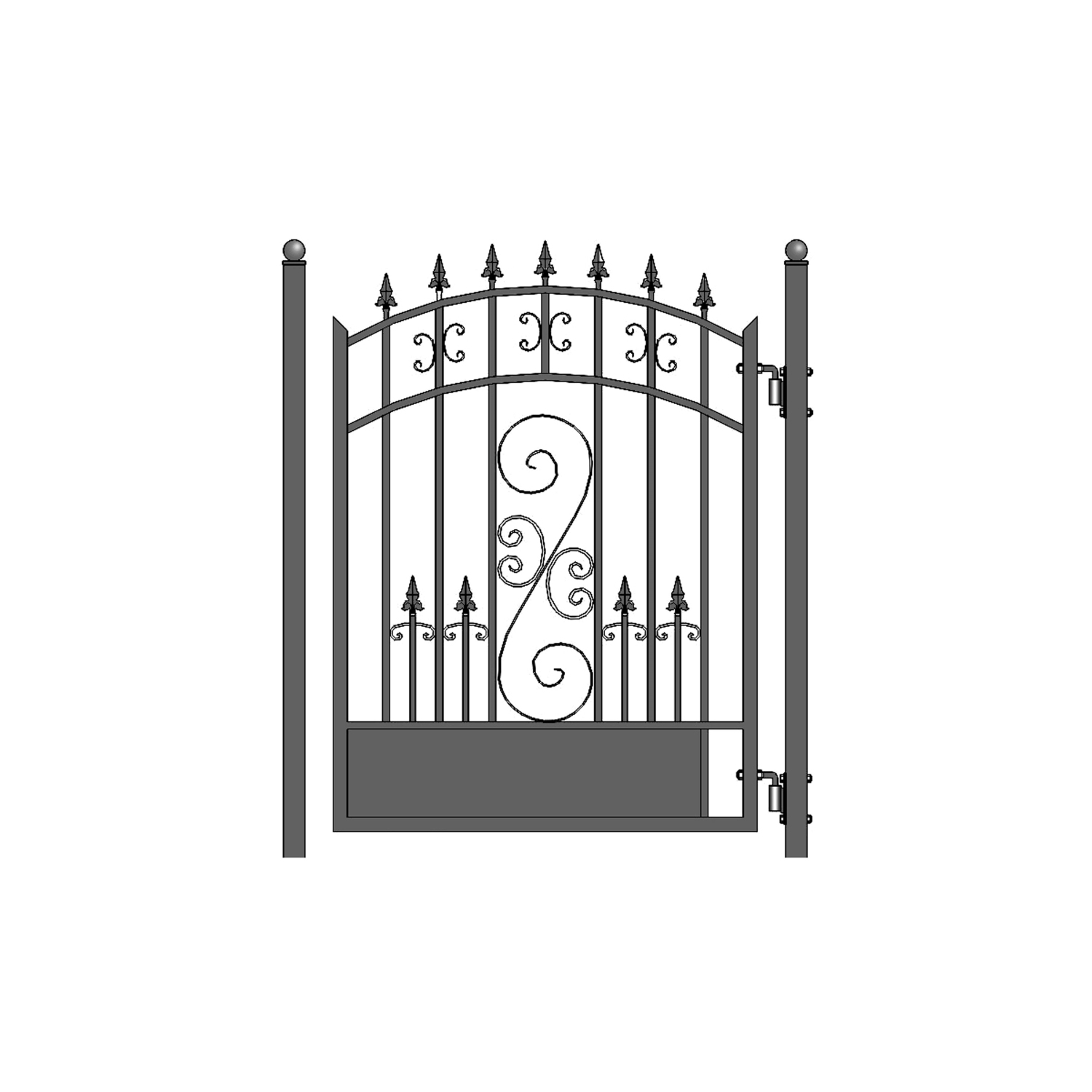 ALEKO® Venice Steel Pedestrian Gate 5'