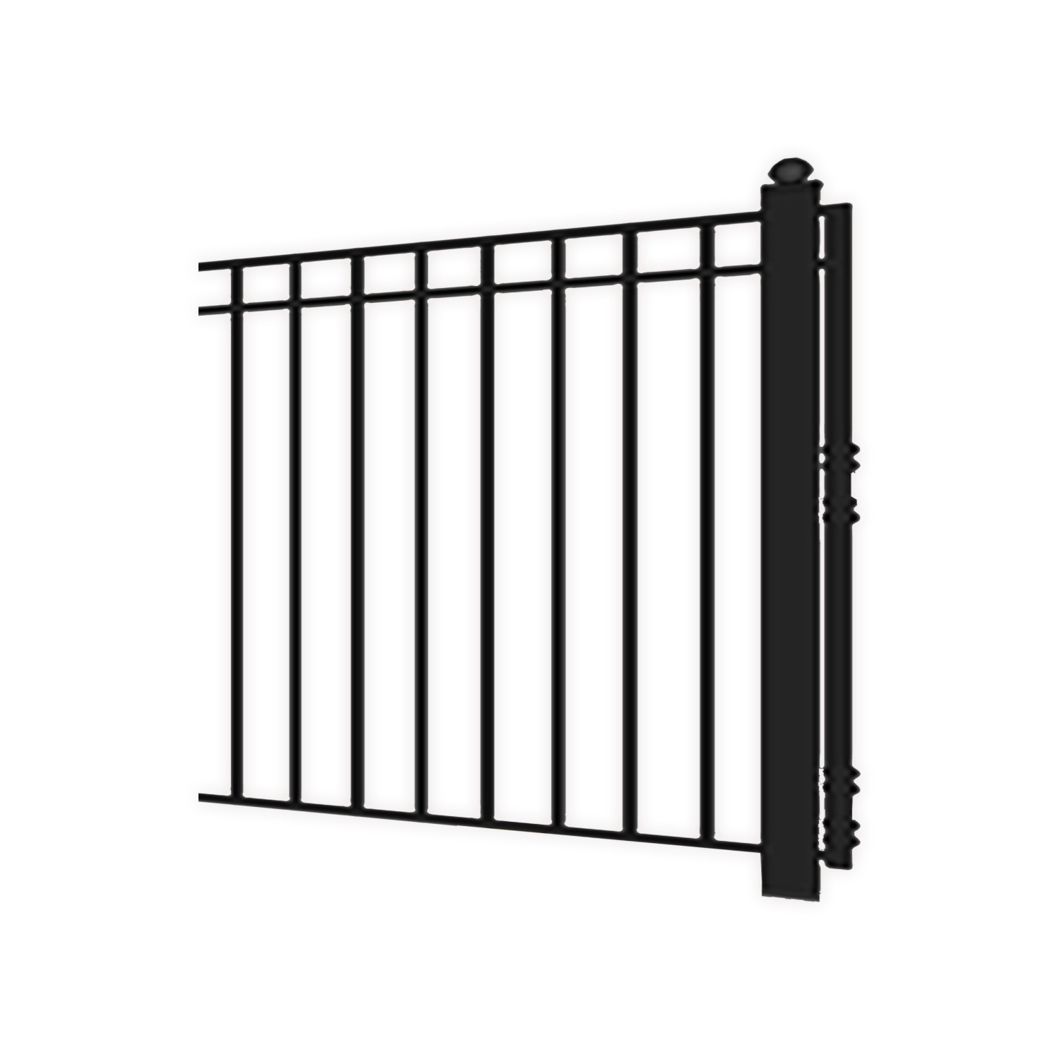 ALEKO® DG18MADSSW Madrid Style Single Swing Steel Driveway Gate 18'