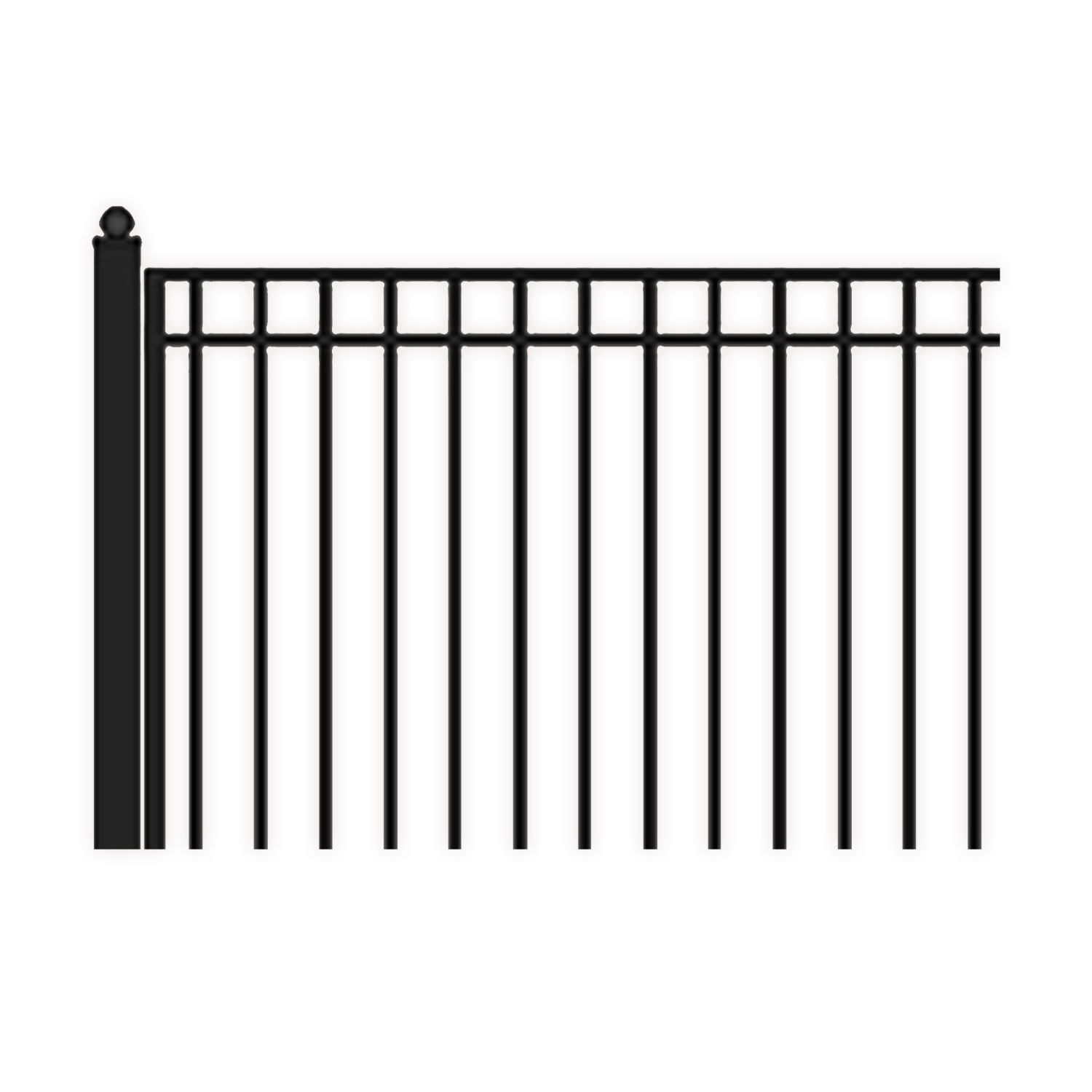 ALEKO® DG18MADSSW Madrid Style Single Swing Steel Driveway Gate 18'