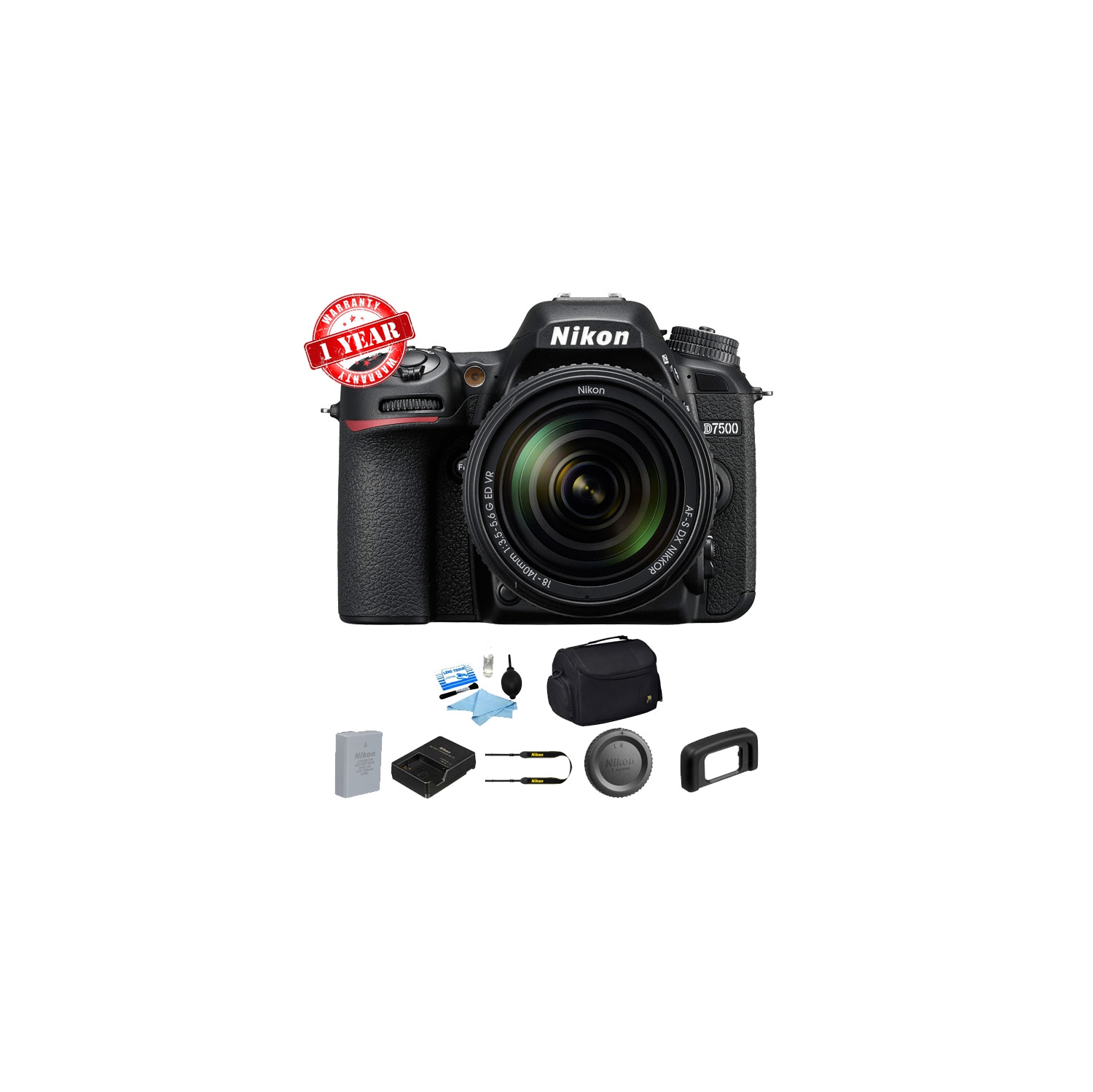 Nikon D7500 DSLR Camera with 18-140mm Lens USA RETAIL - US Version w/ Seller Warranty