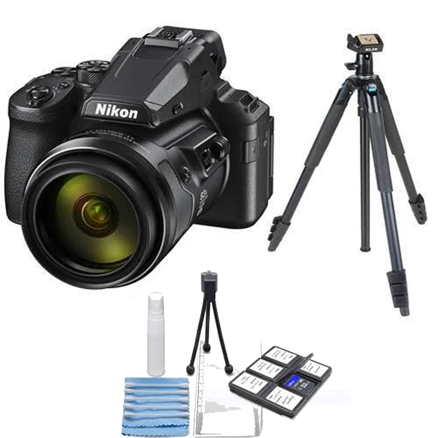 Nikon COOLPIX P950 Digital Camera with 72 Professional Tripod & Cleaning Kit - US Version w/ Seller Warranty