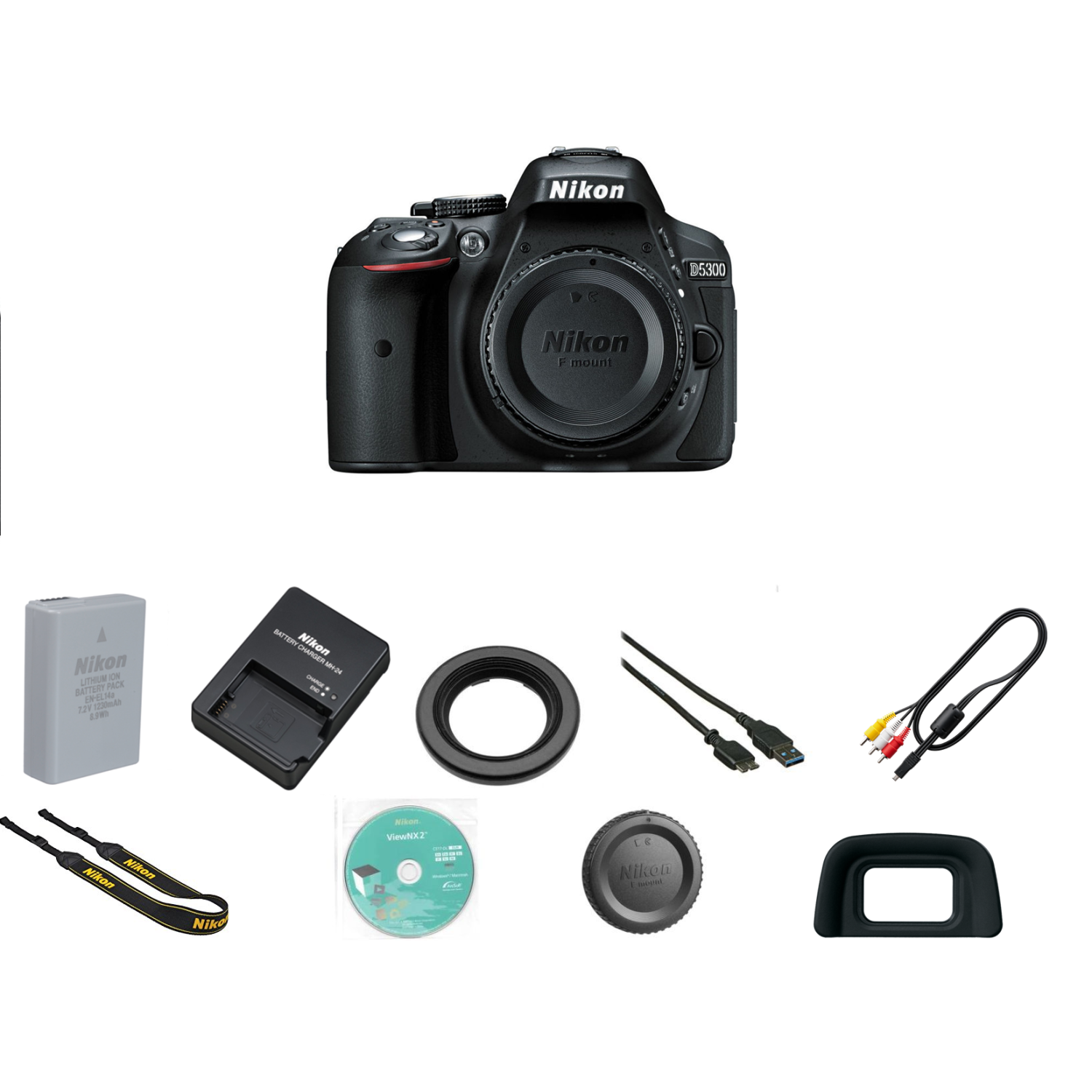 Nikon D5300 DSLR Camera w/3 Year Warranty - US Version w/ Seller Warranty