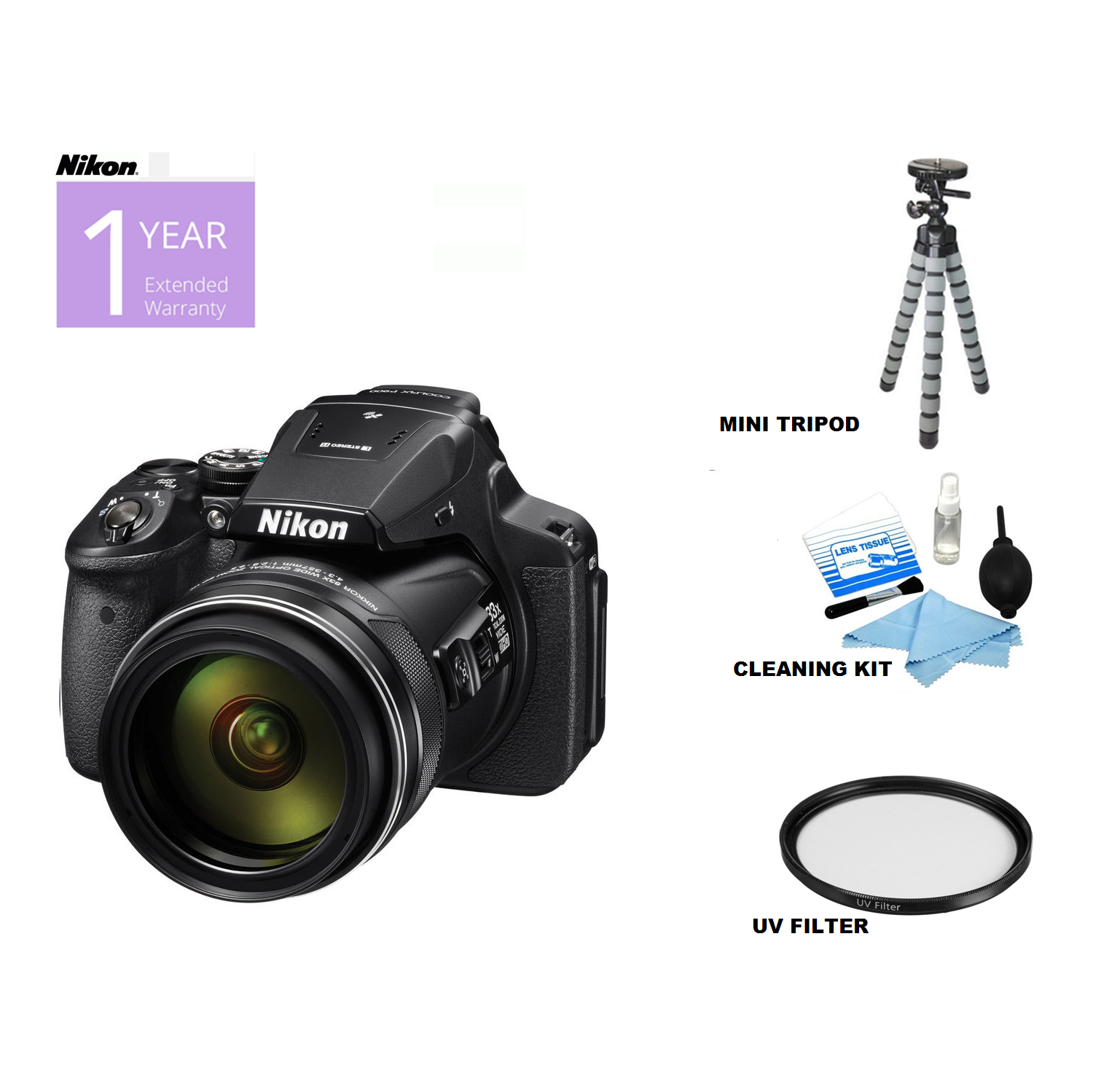 Nikon COOLPIX P900 Digital Camera - US Version w/ Seller Warranty