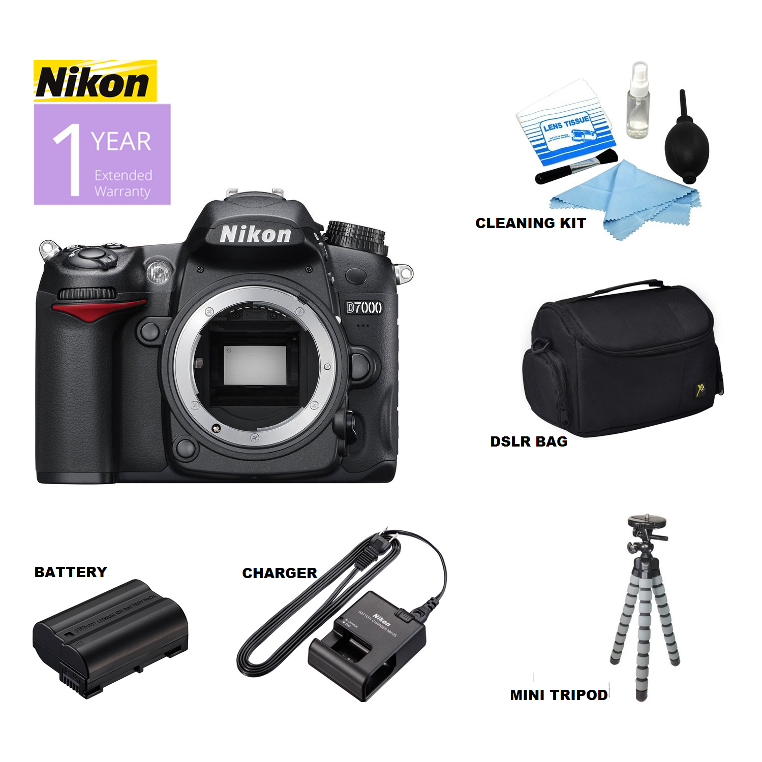 Nikon D7000 SLR Digital Camera USA - US Version w/ Seller Warranty