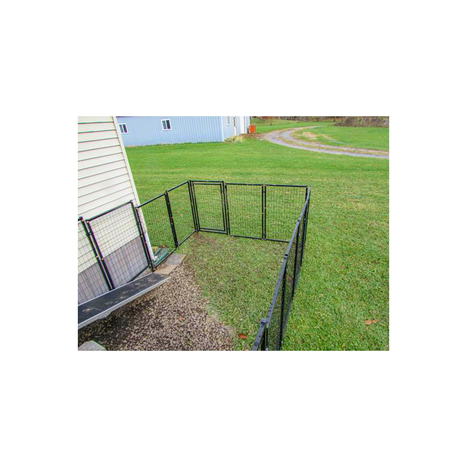 ALEKO® 2DK5X5X4SQ Dog Kennel Heavy Duty Pet Playpen 10X10X4 Foot Dog Exercise Pen Cat Fence Run for Chicken Coop Hens House