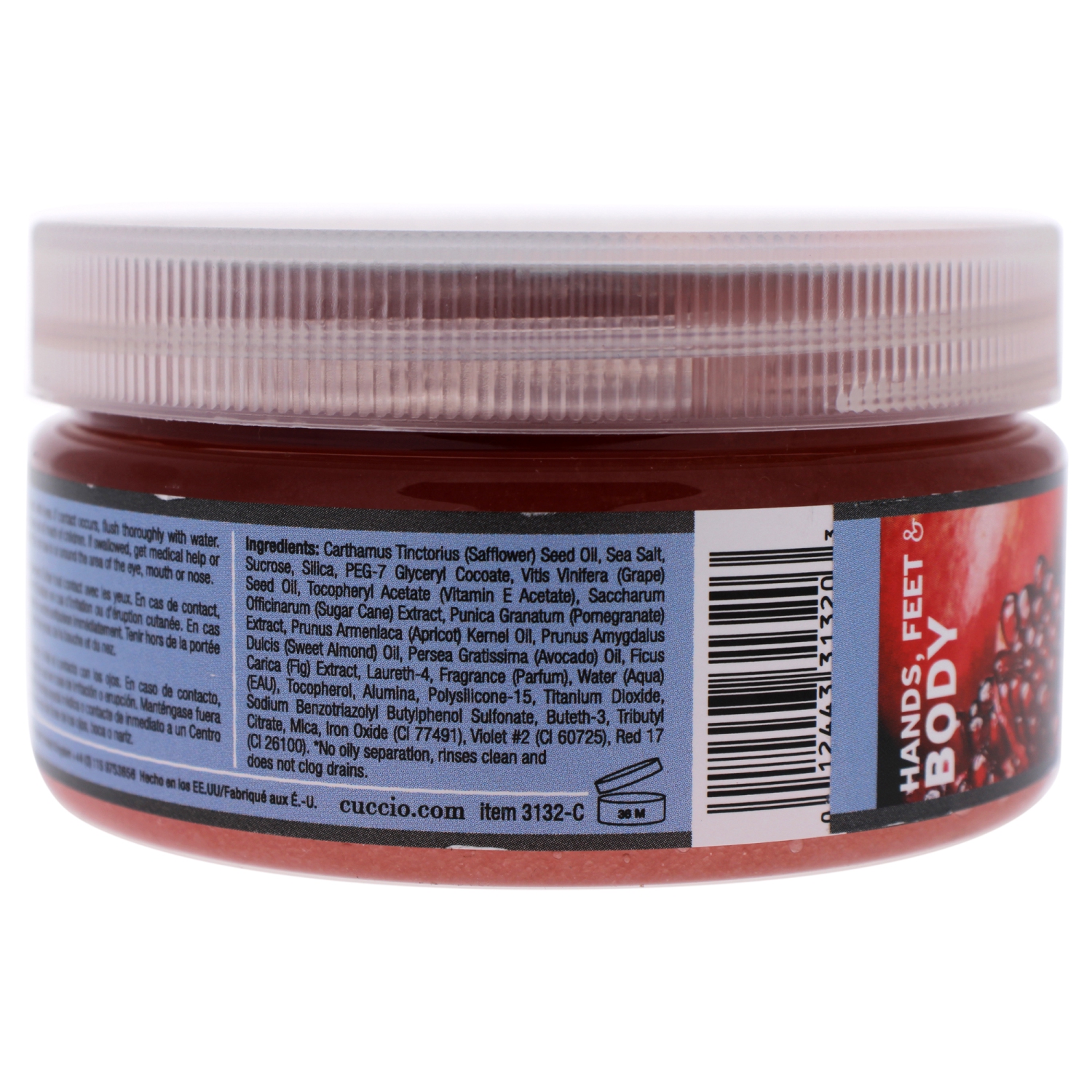 Sea Salt Scrub - Pomegranate and Fig by Cuccio Naturale for Women - 8 oz Scrub