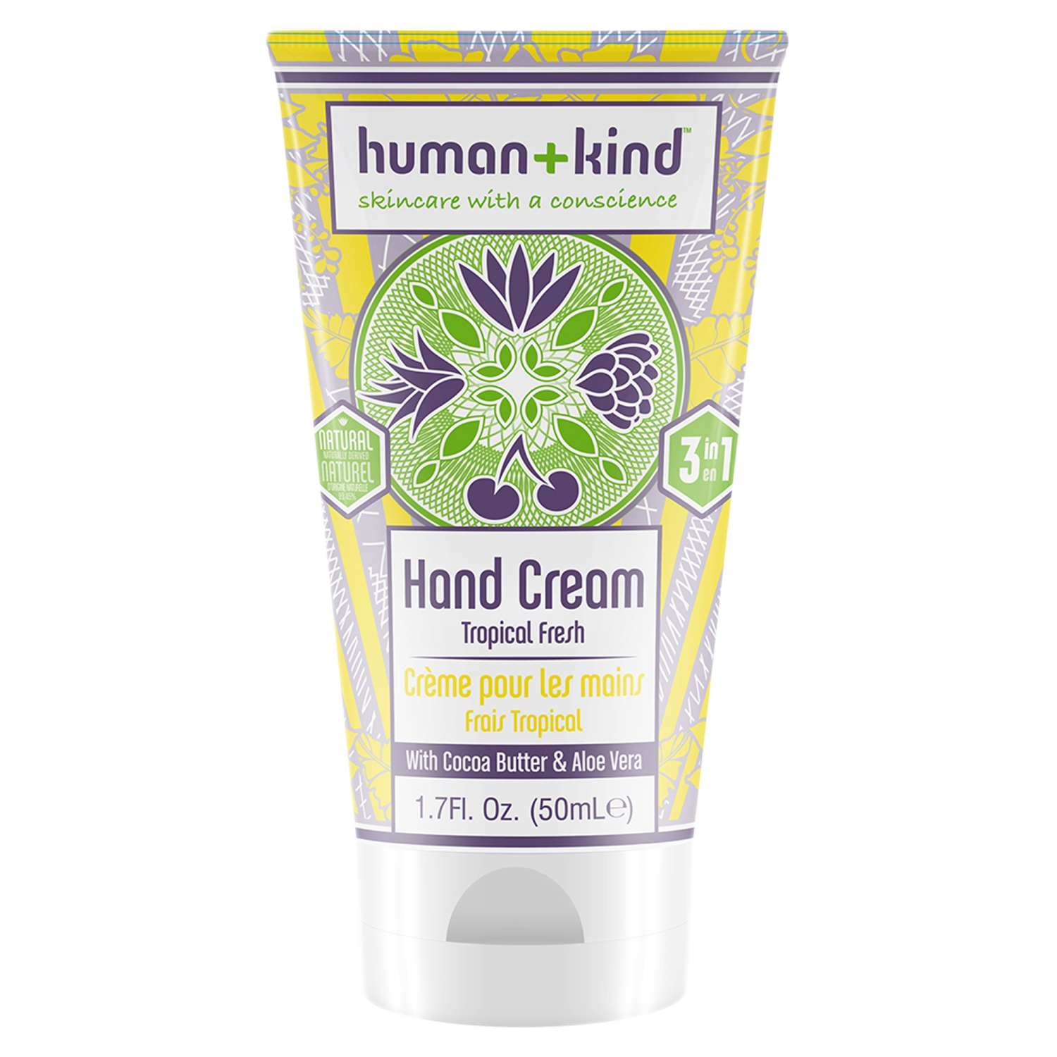 Hand Cream - Tropical Fresh by Human+Kind for Unisex - 1.7 oz Cream