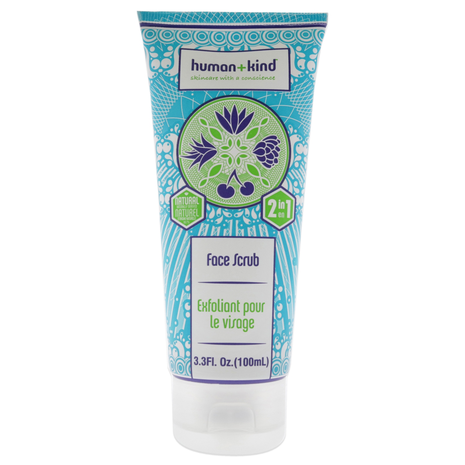 Face Scrub by Human+Kind for Unisex - 3.3 oz Scrub