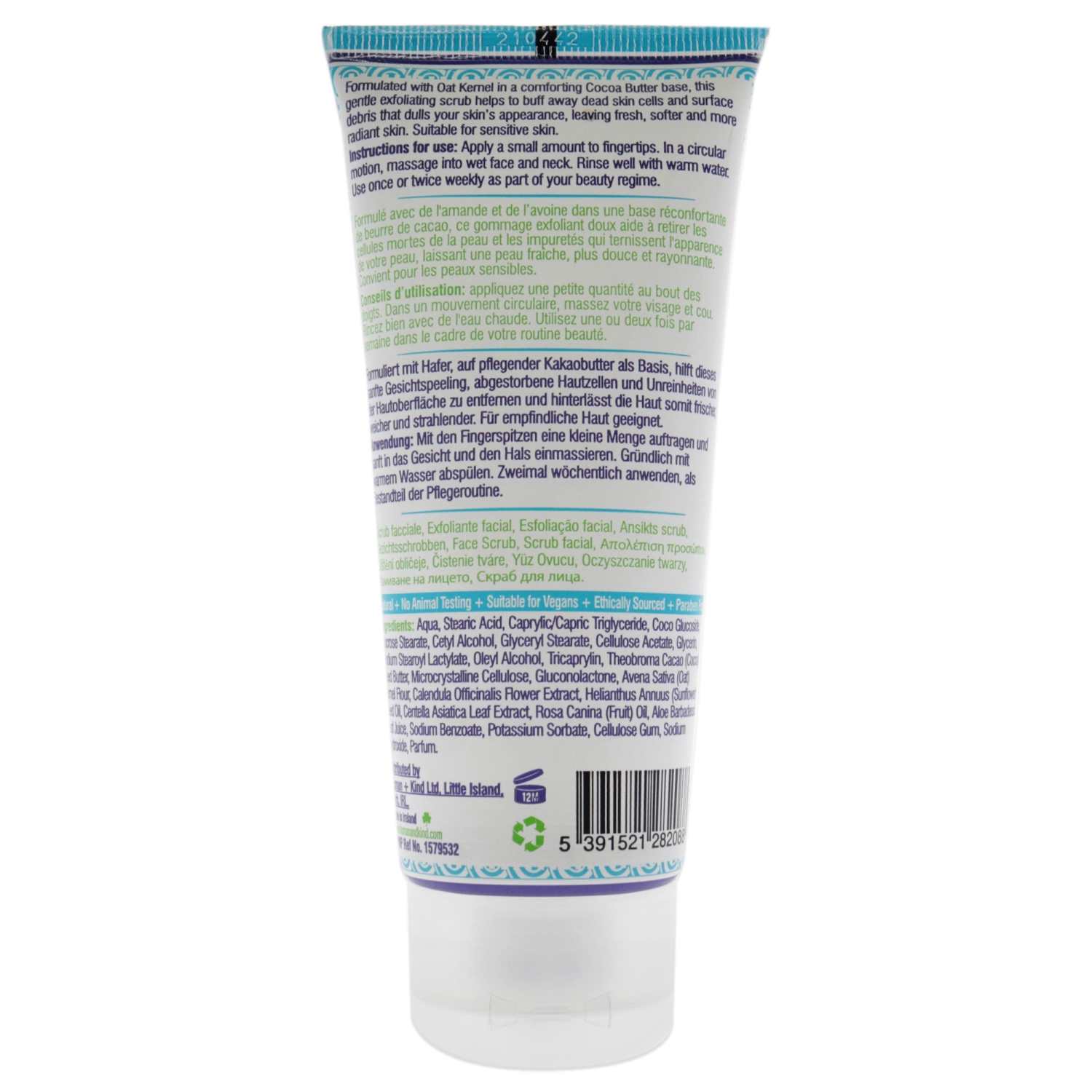 Face Scrub by Human+Kind for Unisex - 3.3 oz Scrub