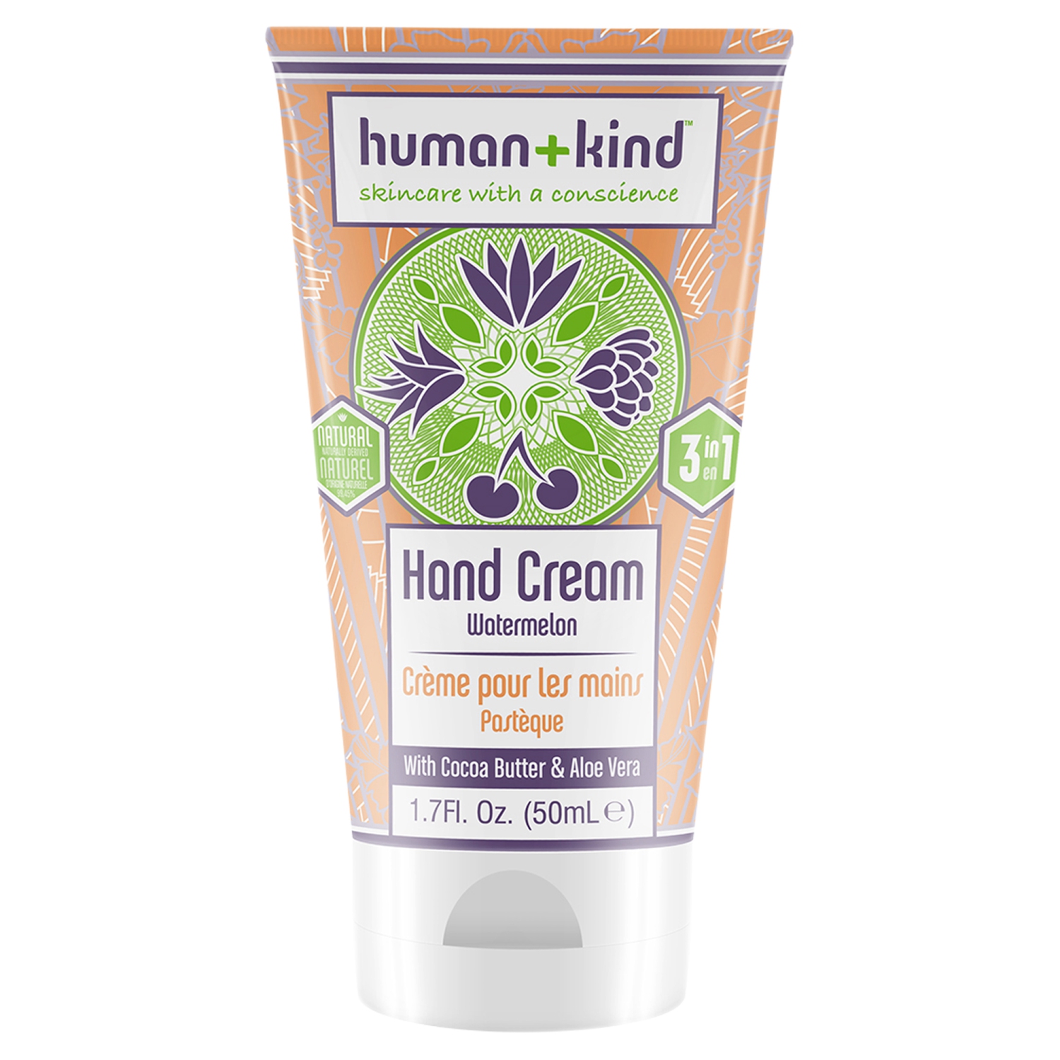 Hand Cream - Watermelon by Human+Kind for Unisex - 1.7 oz Cream