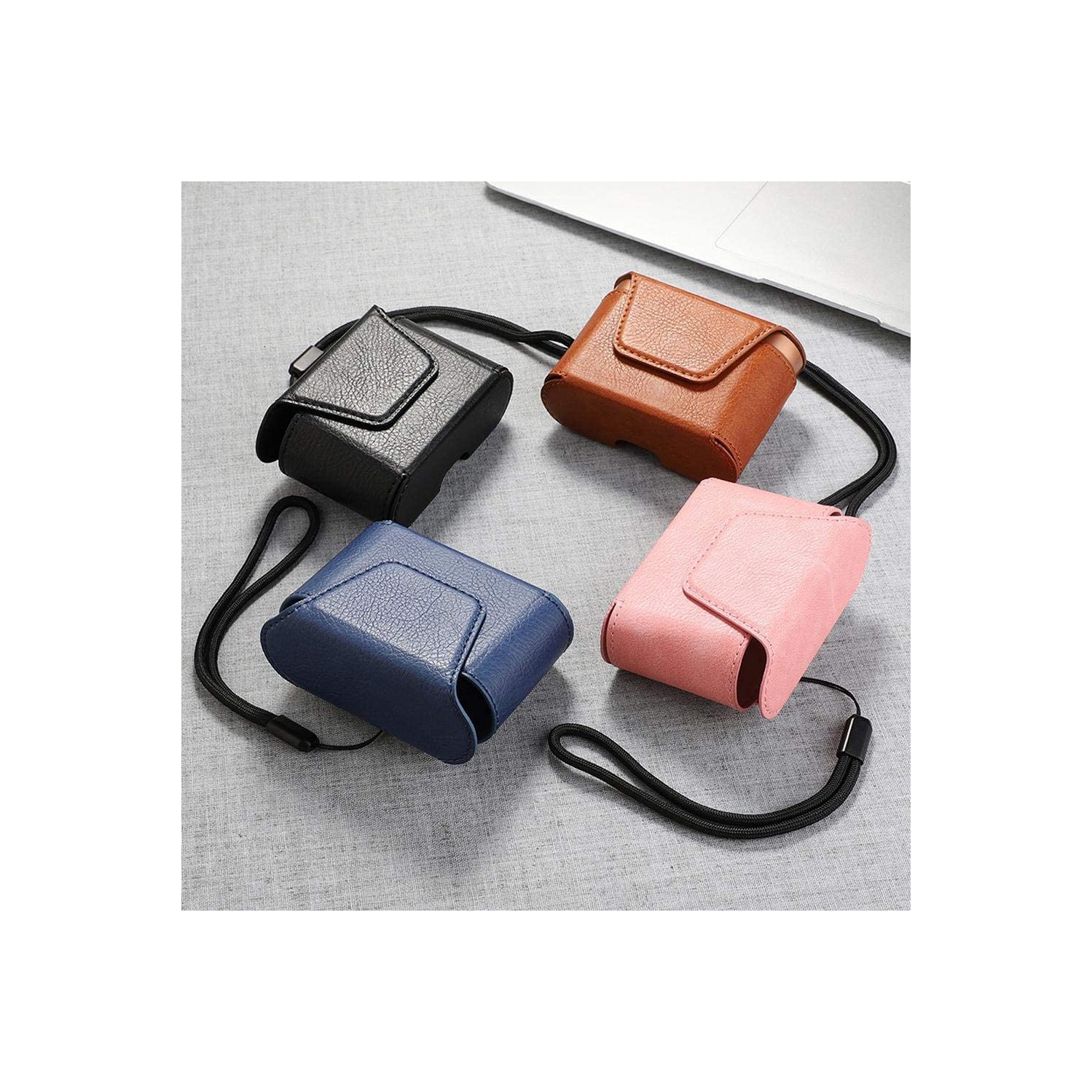 Dustproof Leather Protective Cover Case Compatible with Sony WF-1000XM3, 1000XM3S, 1000XM3B Earphone - Pink