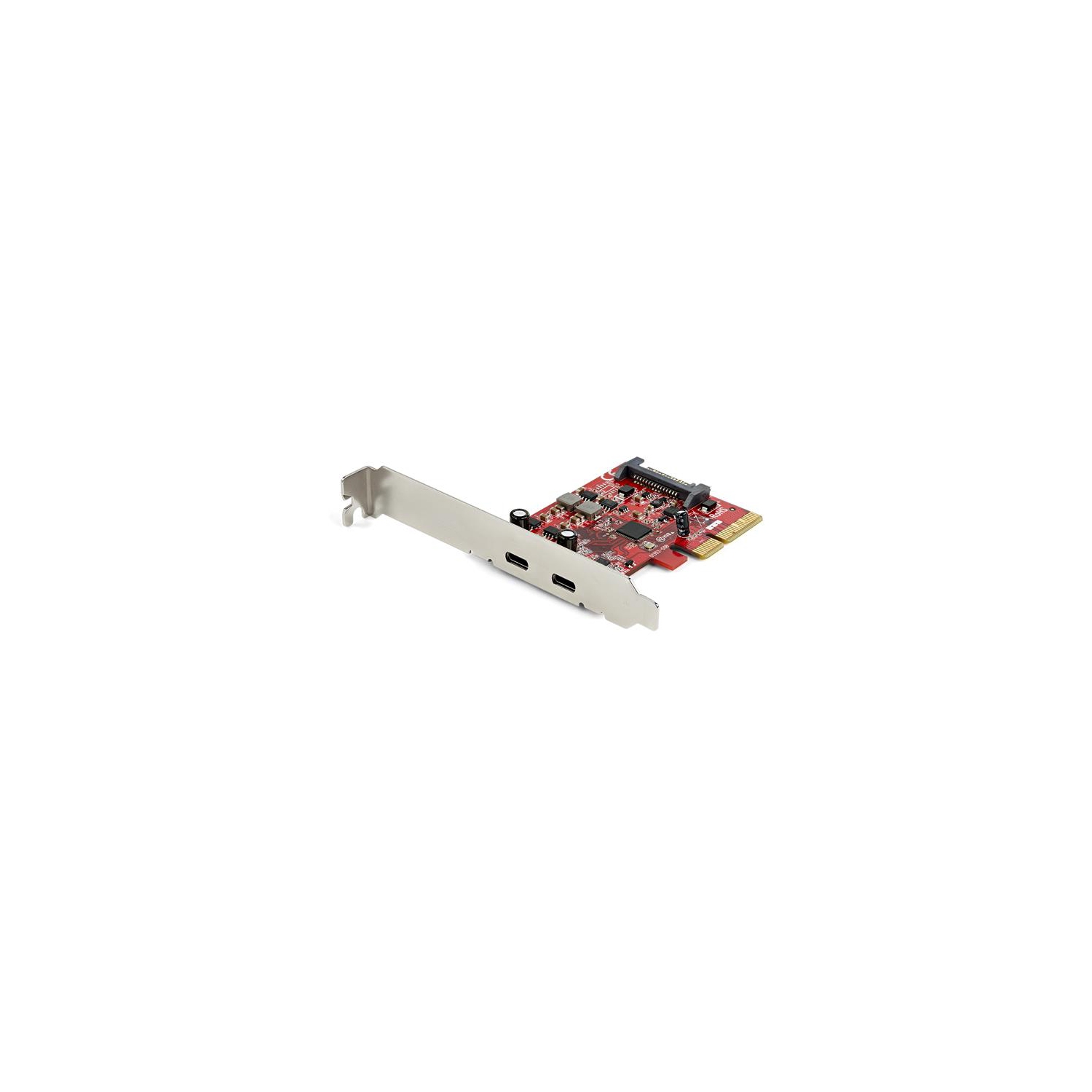 Carte PCIe USB 3.1 de StarTech - 2 ports USB-C 3.1 de 2e génération de 10 Gb/s - PCIe 3 de 4e génération x4 - jeu de puces ASM3142 - Carte PCI