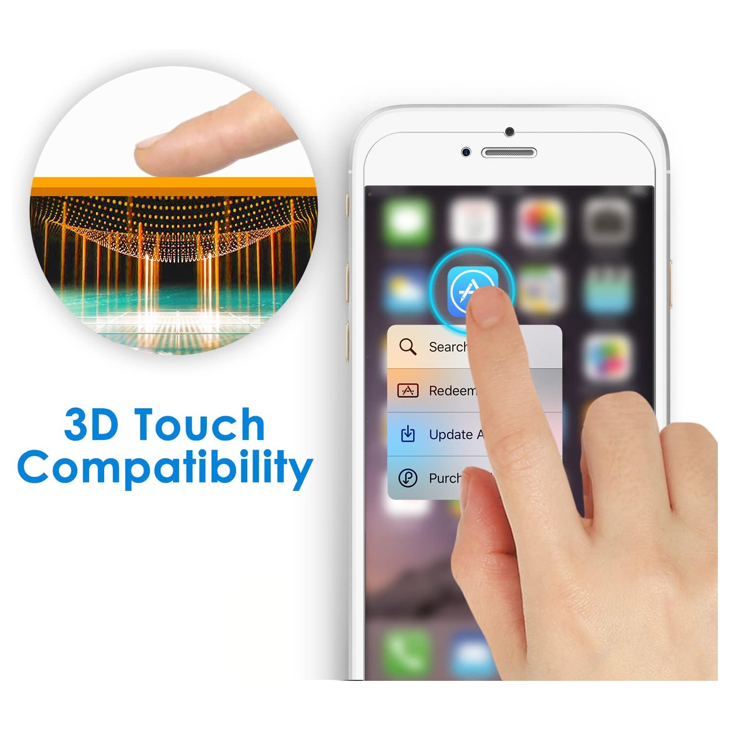 Tempered Glass Ultra Screen Protection for Apple iPhone SE / 8 / 7 / 6 / 6s 2-Pack