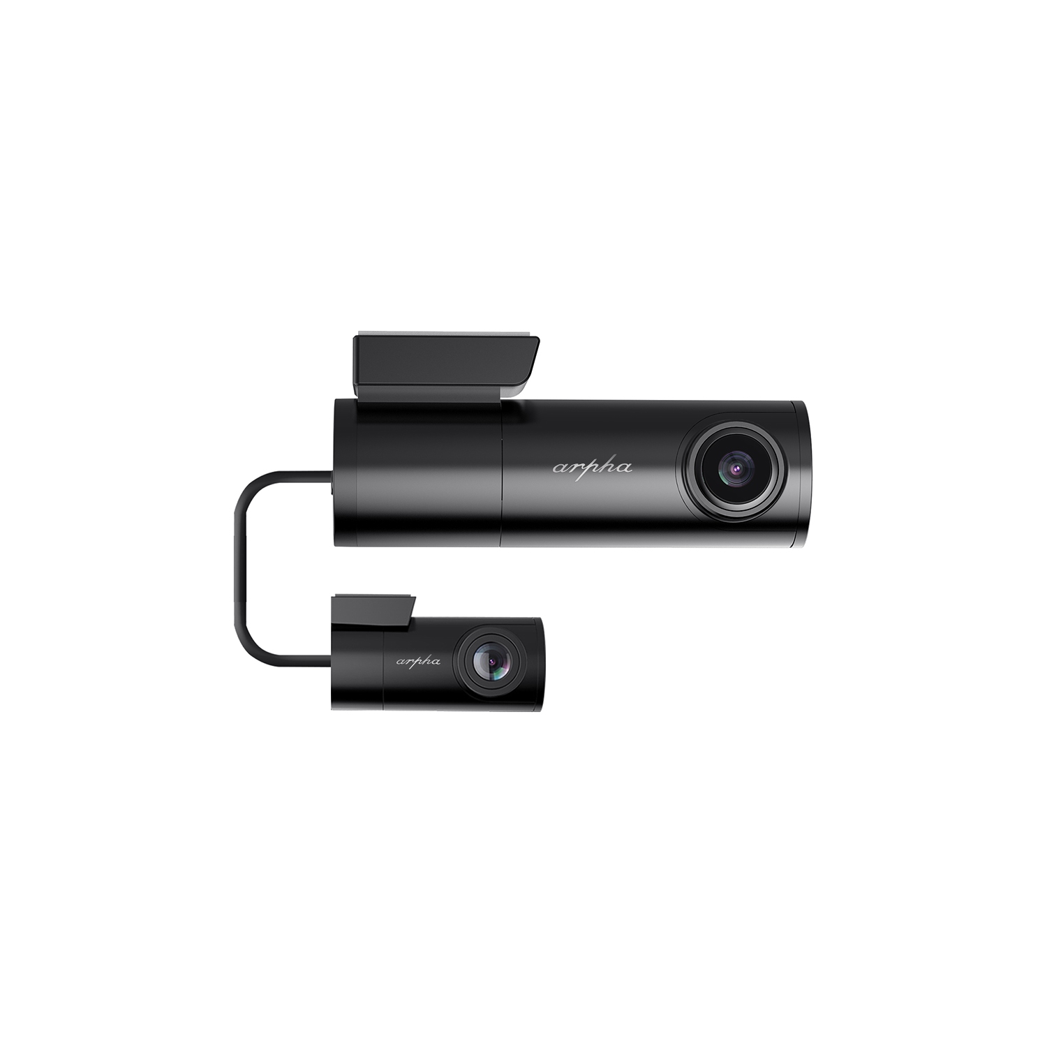 Arpha W01 Caméra de tableau de bord Wi-Fi / GPS sans écran 2K avec caméra de capteur arrière Sony 1080P