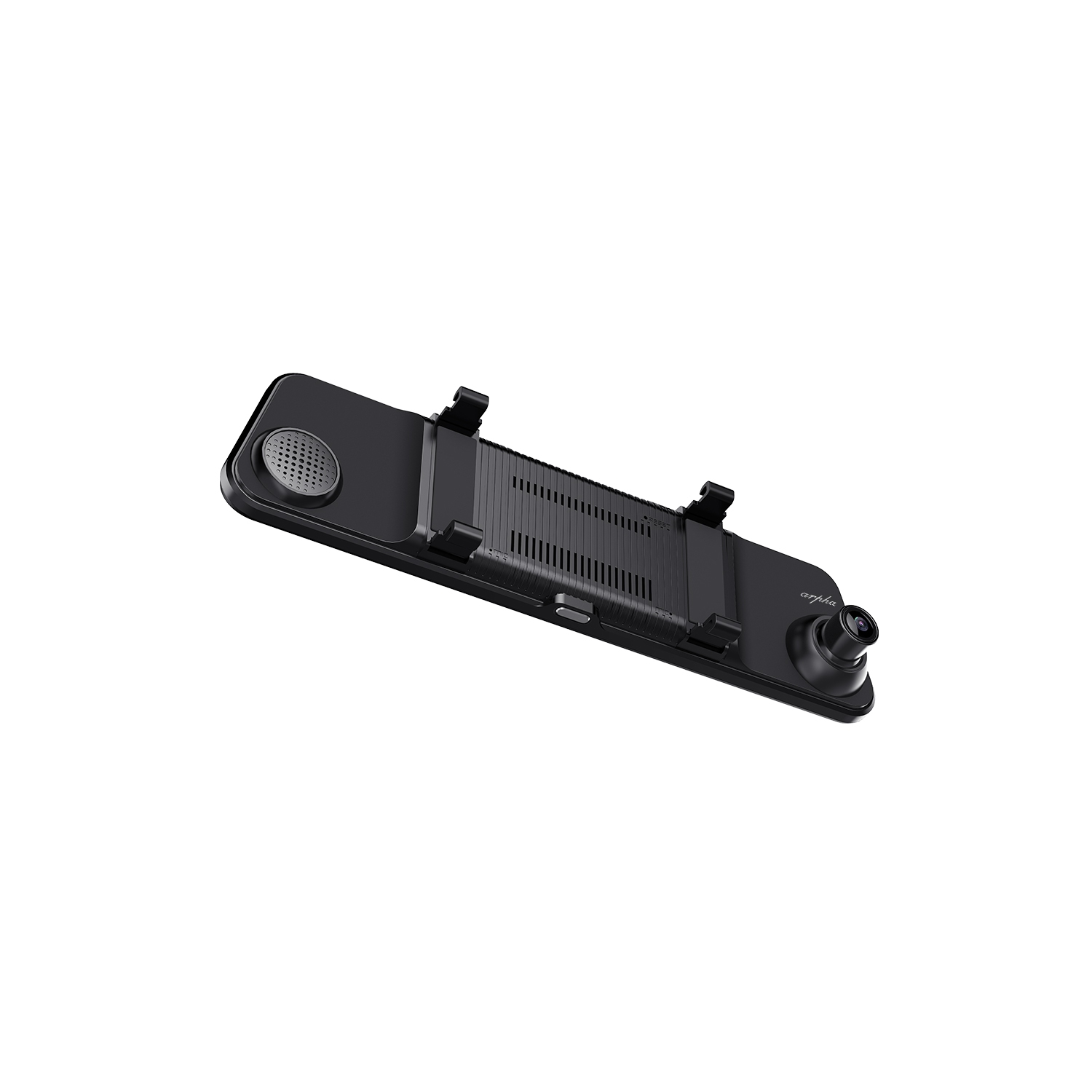 Arpha W03 GPS 12" Touch Max Streaming Mirror with Front and Back1080P Cam