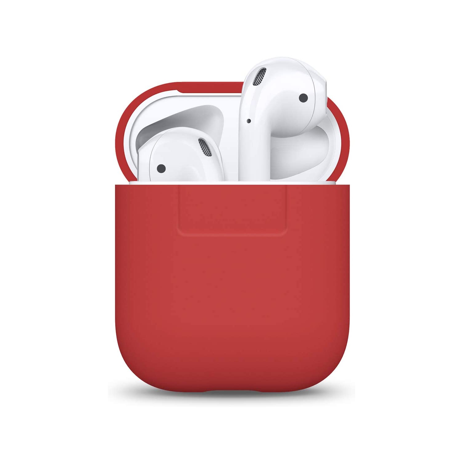 elago Silicone Case Designed for Apple AirPods Case 1 and 2 [Red]
