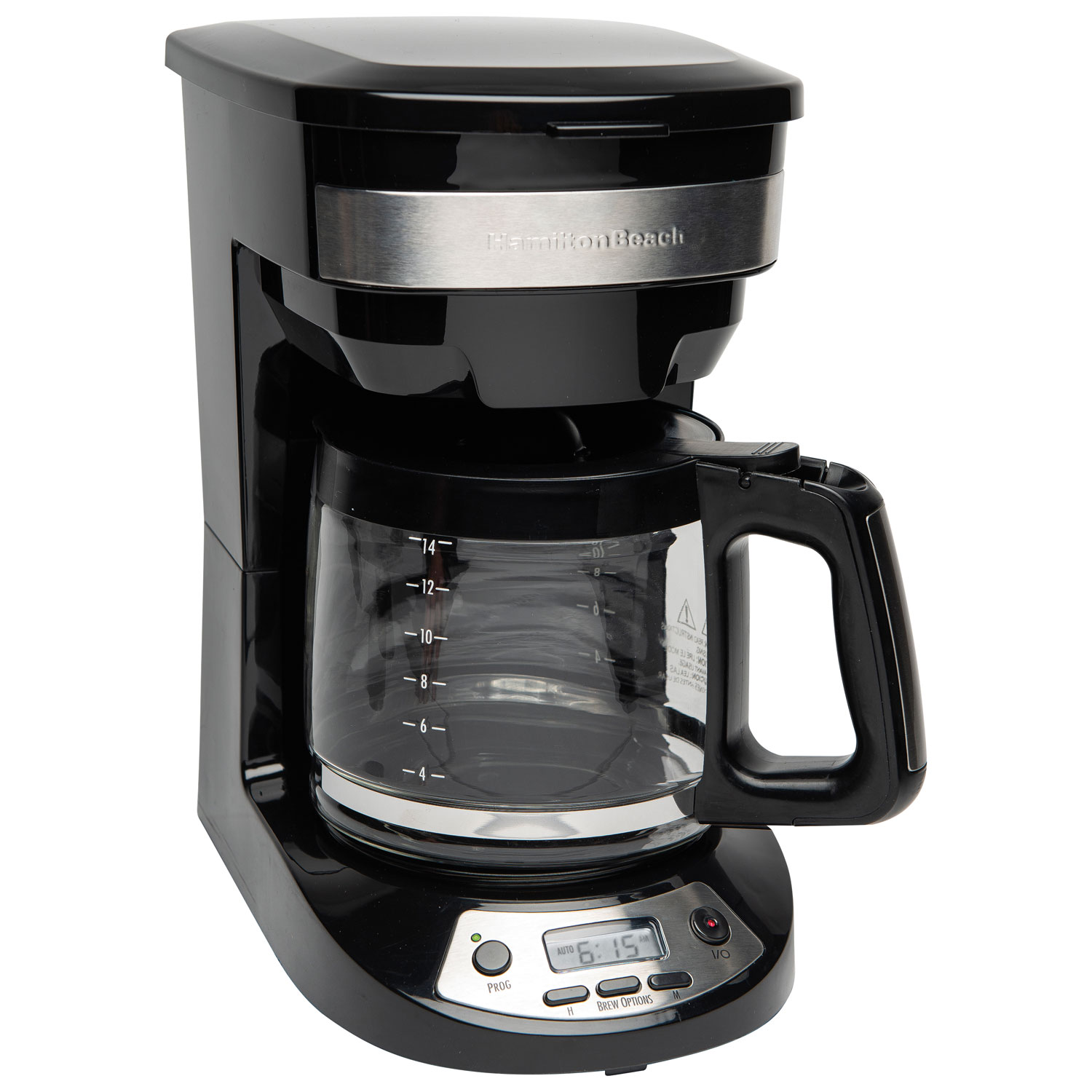 Hamilton Beach Programmable Drip Coffeemaker 14 Cup Black Best Buy Canada