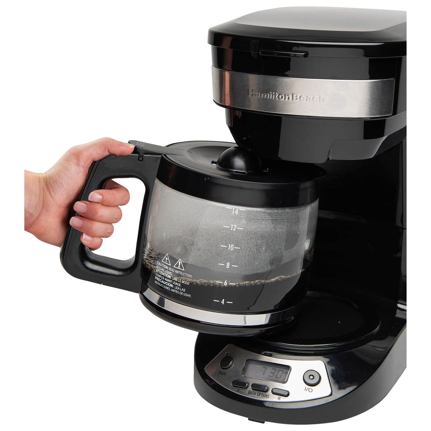 Hamilton Beach Programmable Drip Coffeemaker 14 Cup Black