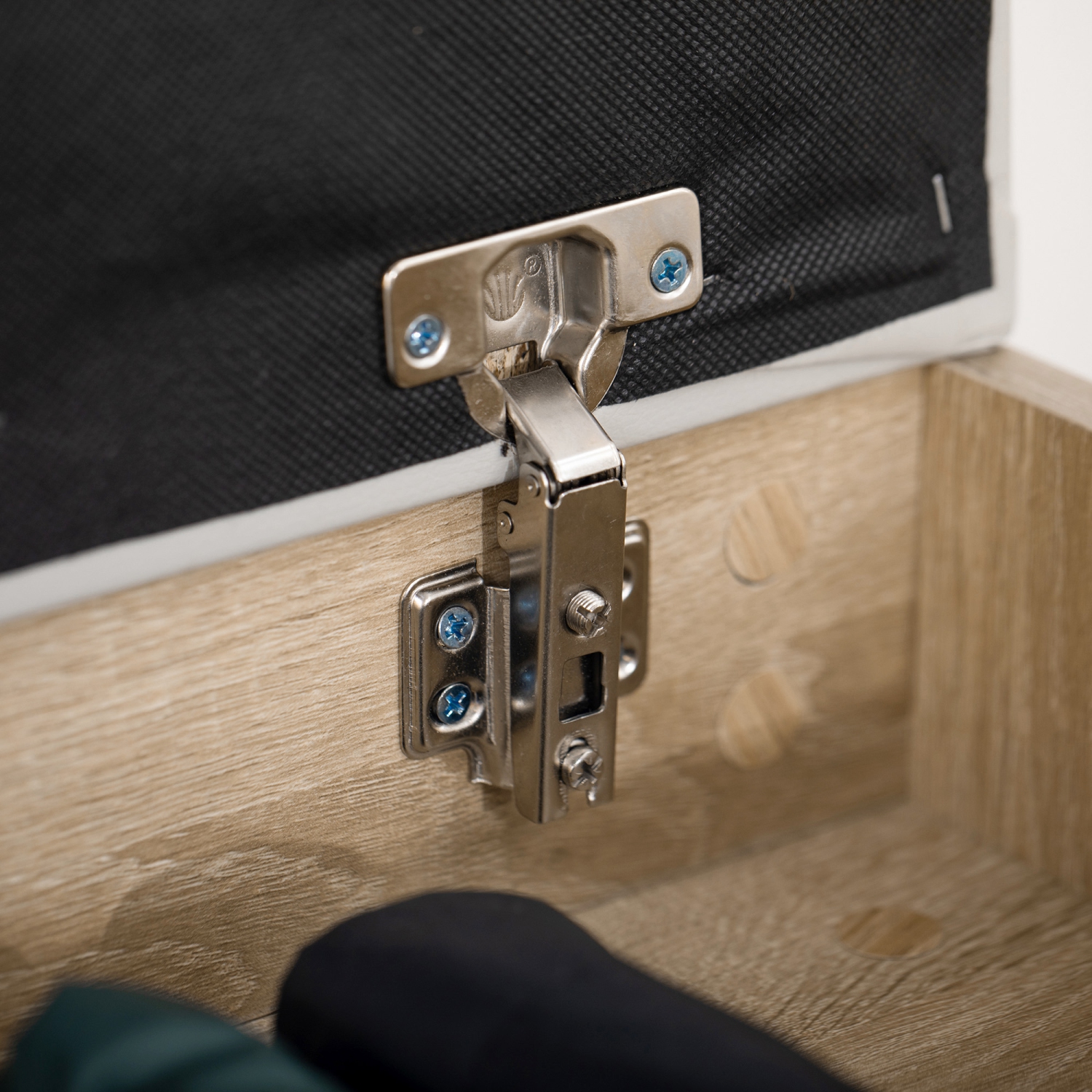 HOMCOM Shoe Bench, Entryway Bench with Padded Cushion PU Cover Hidden Storage for Hallway Living Room Bedroom, Natural