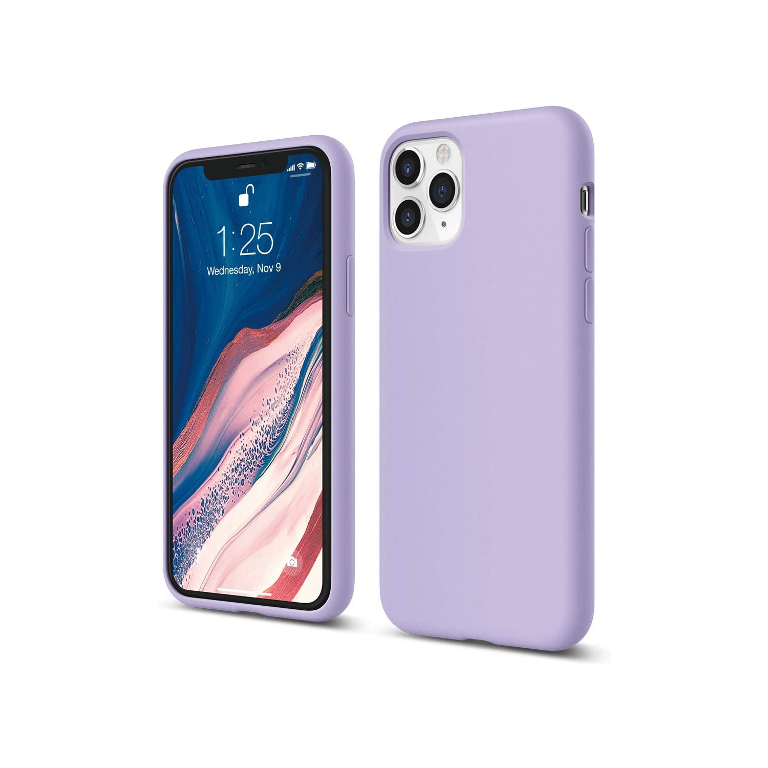 elago iPhone 11 Pro Case |Lavender|-Premium Silicone, Soft Microfiber Lining, Raised Lip (Screen & Camera Protection)
