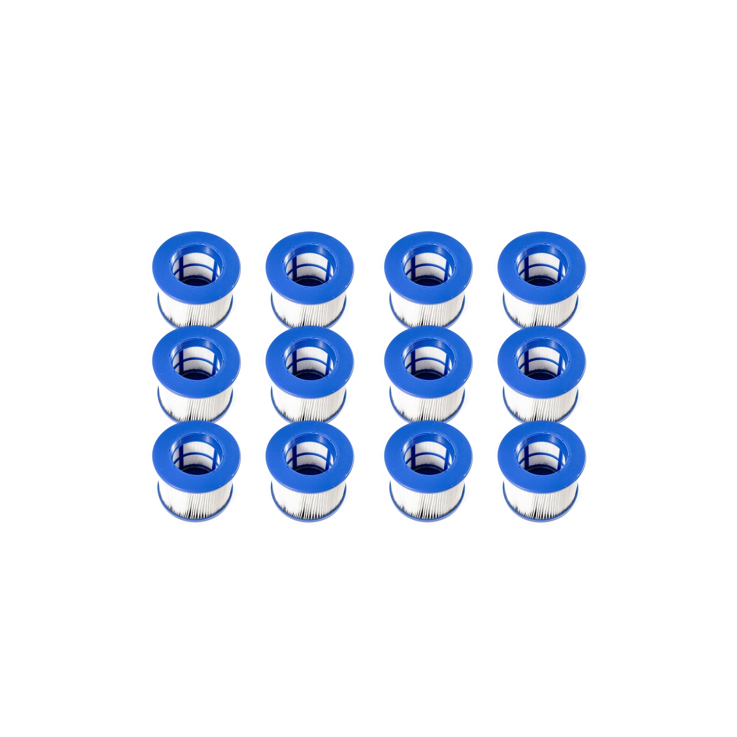 ALEKO Water Filter Cartridge for Inflatable Hot Tub Spa - Blue lot of 12