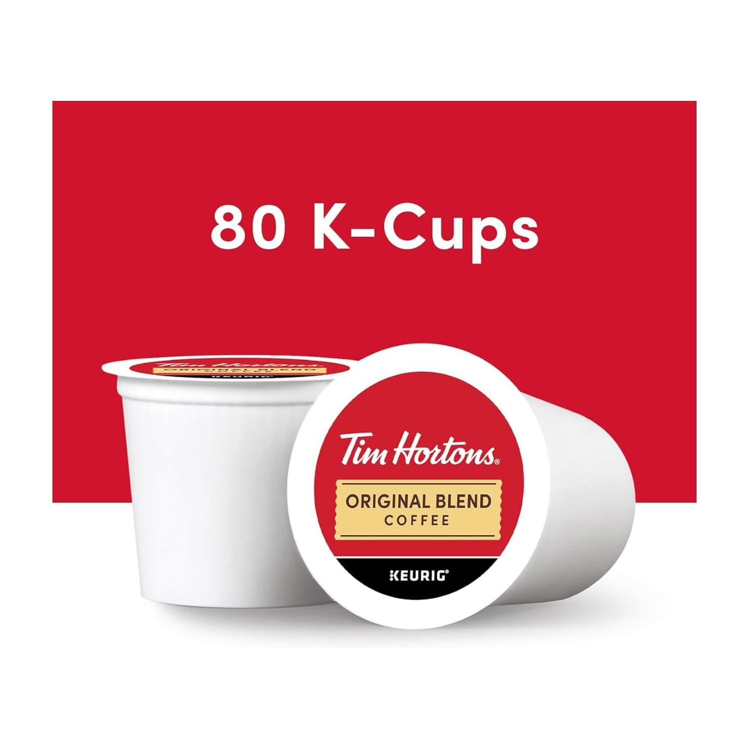 Tim Hortons Coffee Original Blend 80 K Cups Keurig K Cups Medium Roast