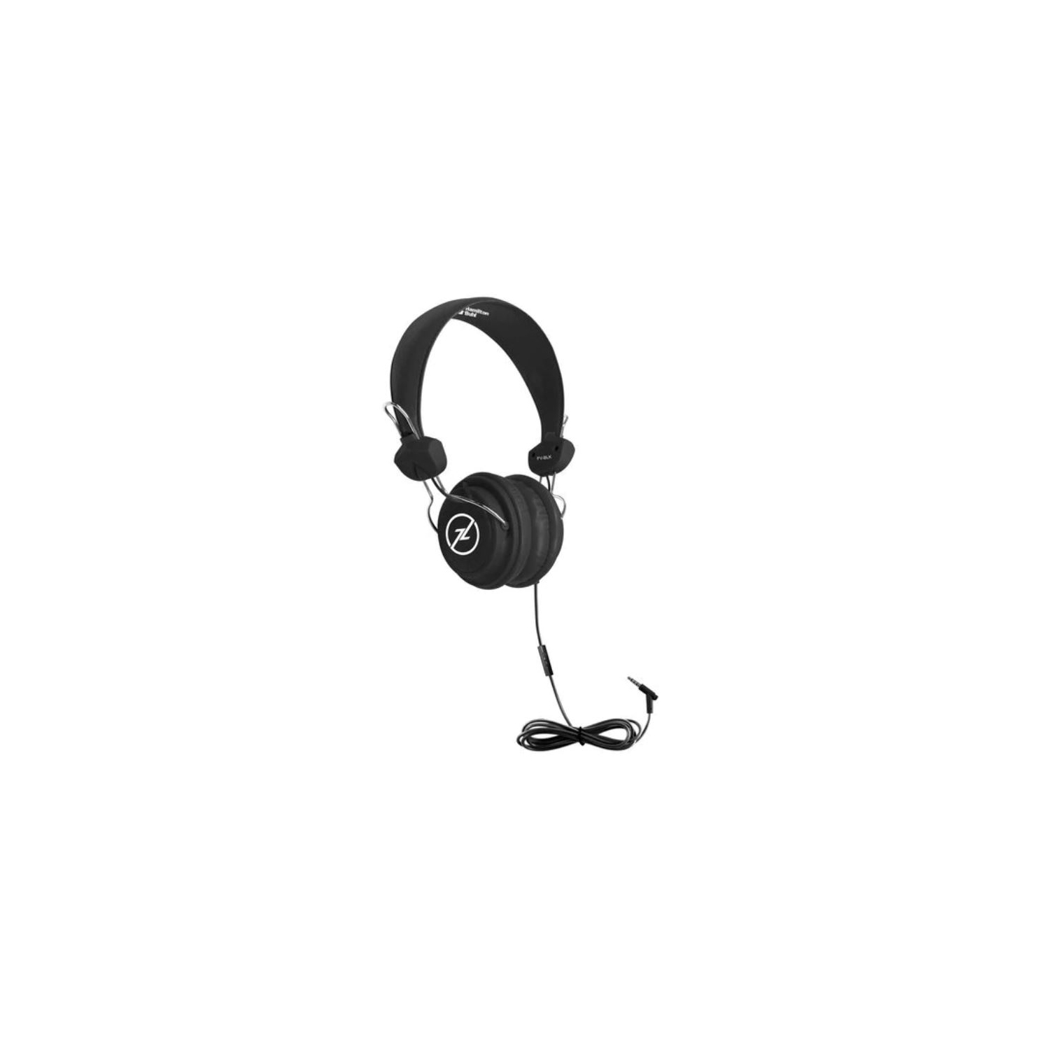 HamiltonBuhl Headset On Ear Favoritz withMic Dura-Cord Black 3.5mm