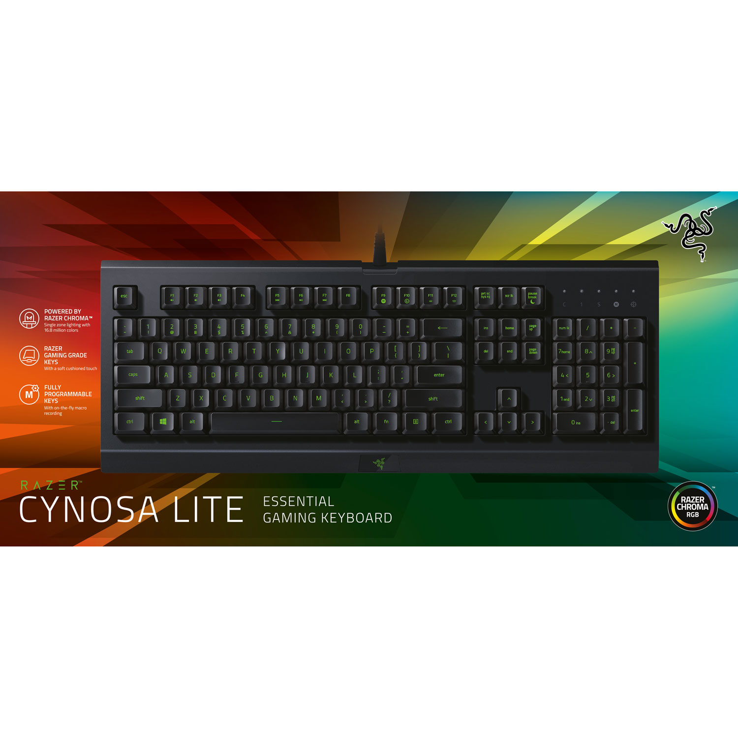 Black Friday  : Le clavier membrane Razer Cynosa Lite à moins de 30 €  - Bon plan - Gamekult