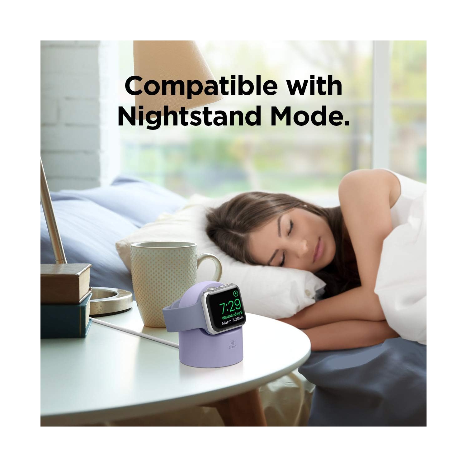 Socle Elago W2 conçu pour Apple Watch Stand compatible avec toutes les montres Apple Watch et tous les modes de table de chevet
