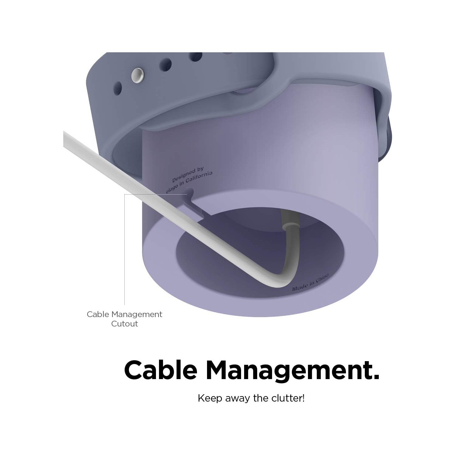 Socle Elago W2 conçu pour Apple Watch Stand compatible avec toutes les montres Apple Watch et tous les modes de table de chevet