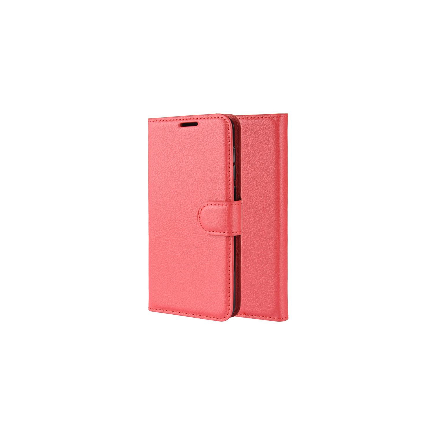 PANDACO Red Leather Wallet Case for Samsung Galaxy A71 4G