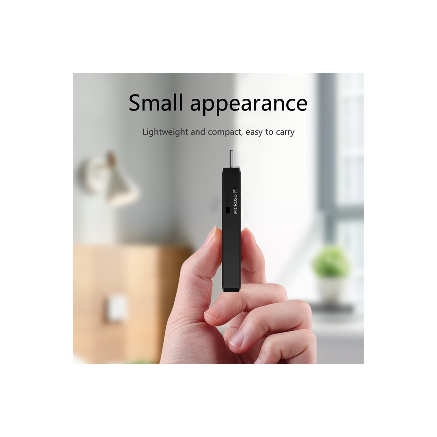 Lecteur de carte USB Type-C pour SD, Micro SD, Smartphones Android Caméras | Lecteur - Enregistreur USB 2.0 Haute Vitesse 480 Mbps