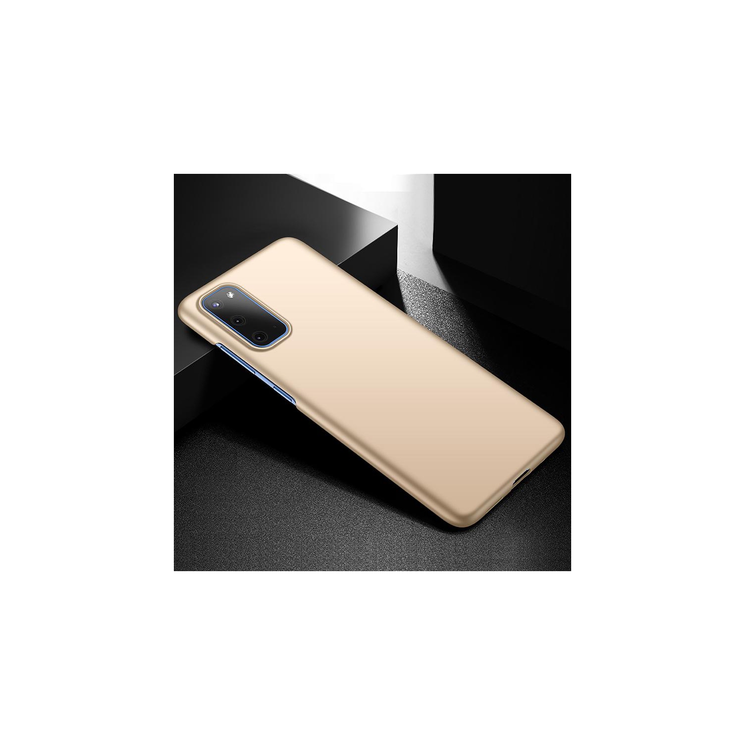 Étui rigide doré de PANDACO pour Galaxy S20+ de Samsung