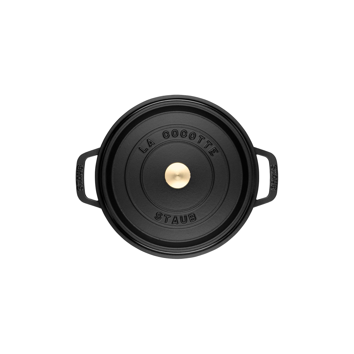 STAUB La Cocotte 1.25 L Cast Iron Round Cocotte, Black