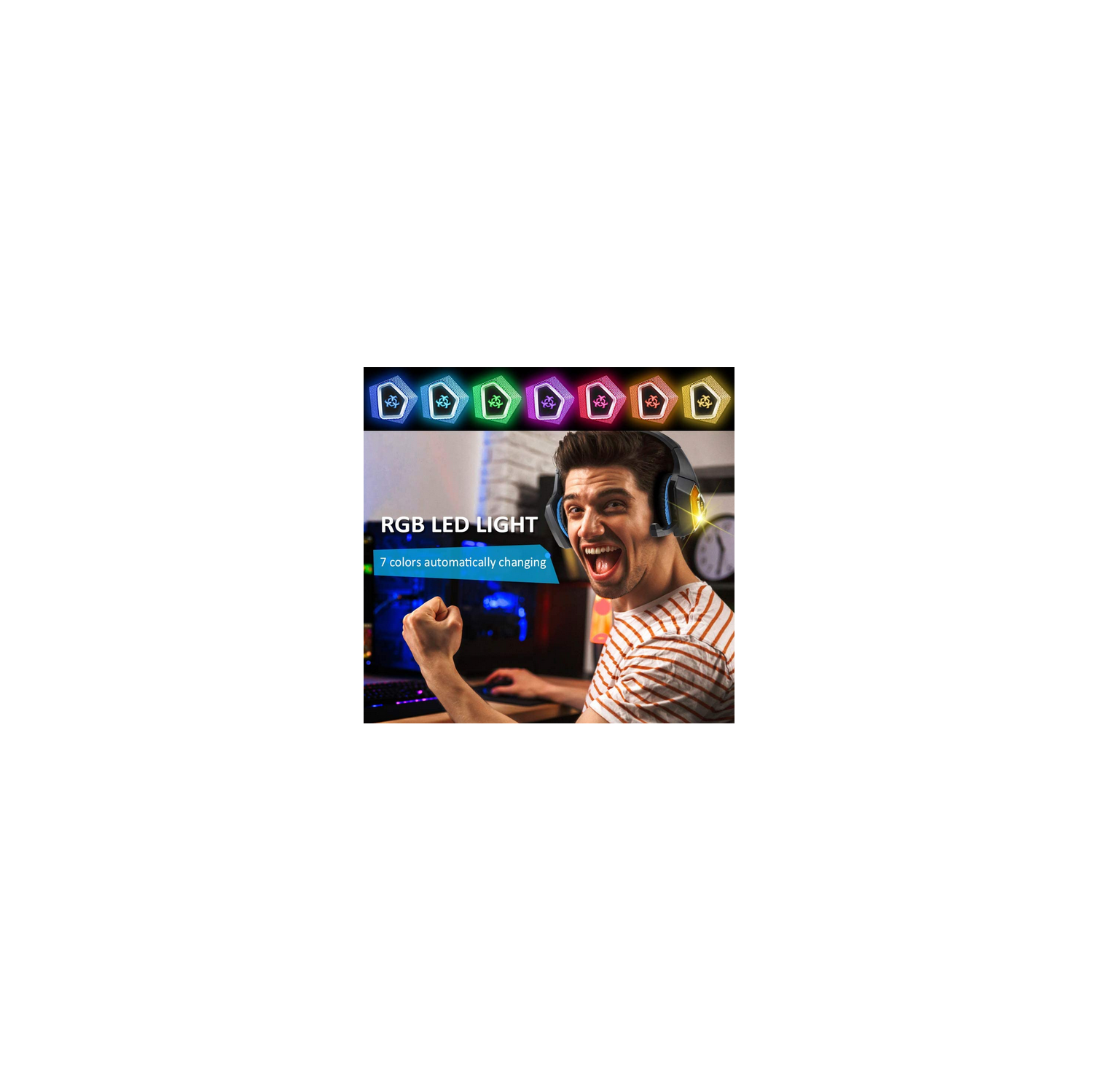 Casque de jeu pour PS4 Xbox One PC portable Mac Jeux Nintendo Switch