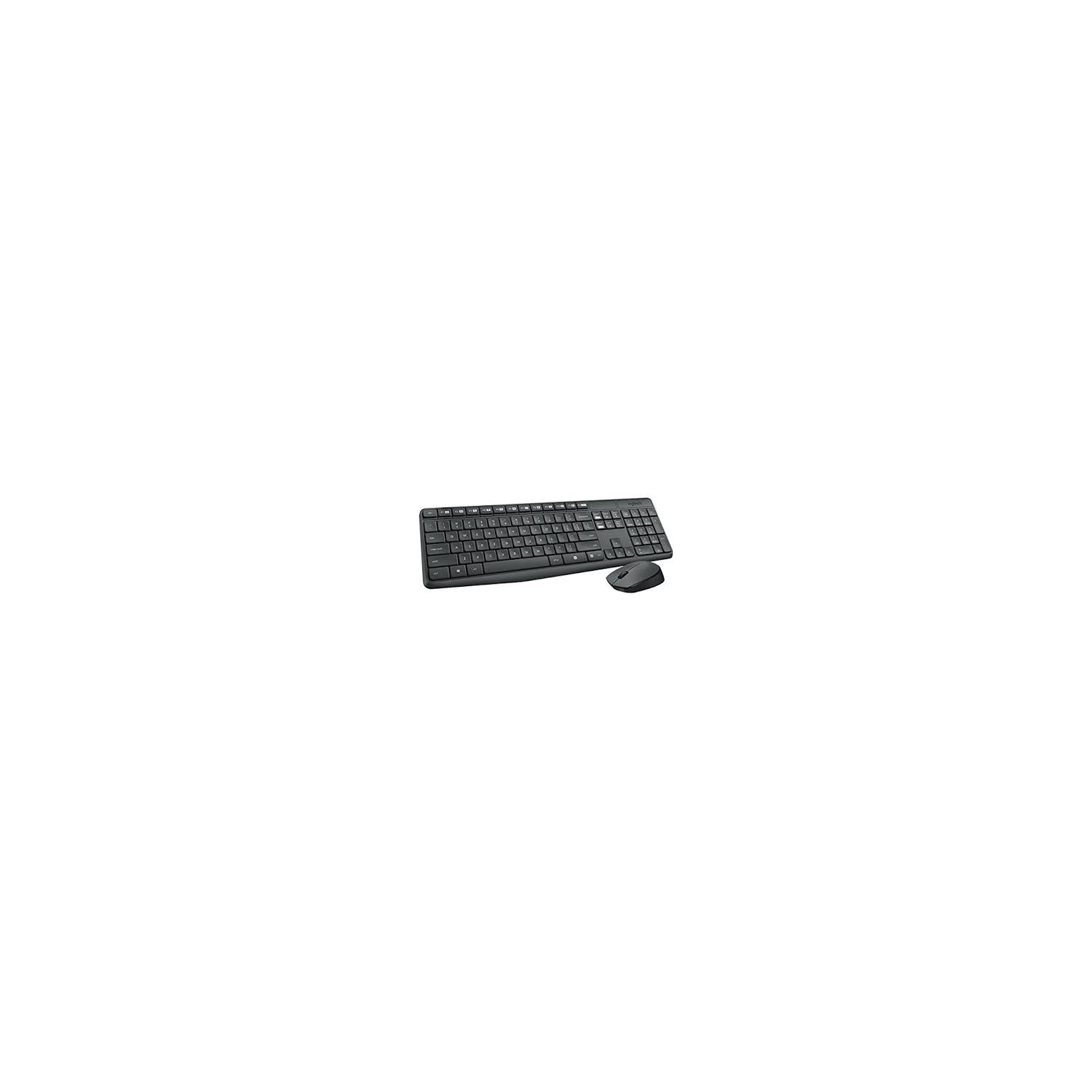 Logitech MK235 Wireless Optical Keyboard & Mouse Combo, English, Brown Box