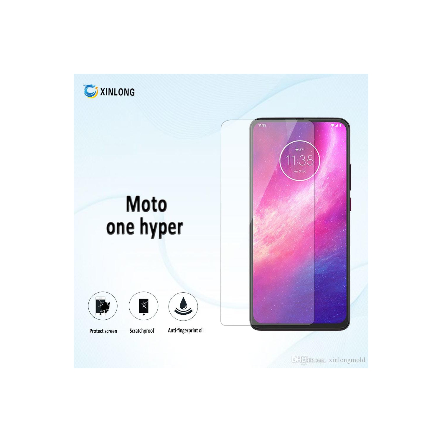 [CC] 1 Piece Screen Protector for Moto One Hyper(2020) Tempered Glass, 9H Hardness, Case Friendly, HD Clear Film